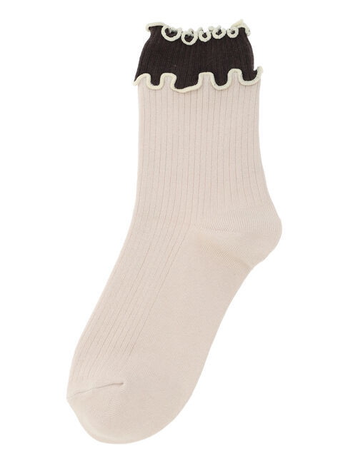 Samansa Mos2「配色メローソックス」|ソックス|キナリ