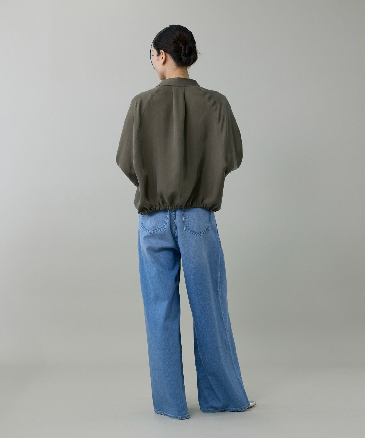 INED「キュプラフィブリルラグランスリーブシャツ」|シャツ・ブラウス|