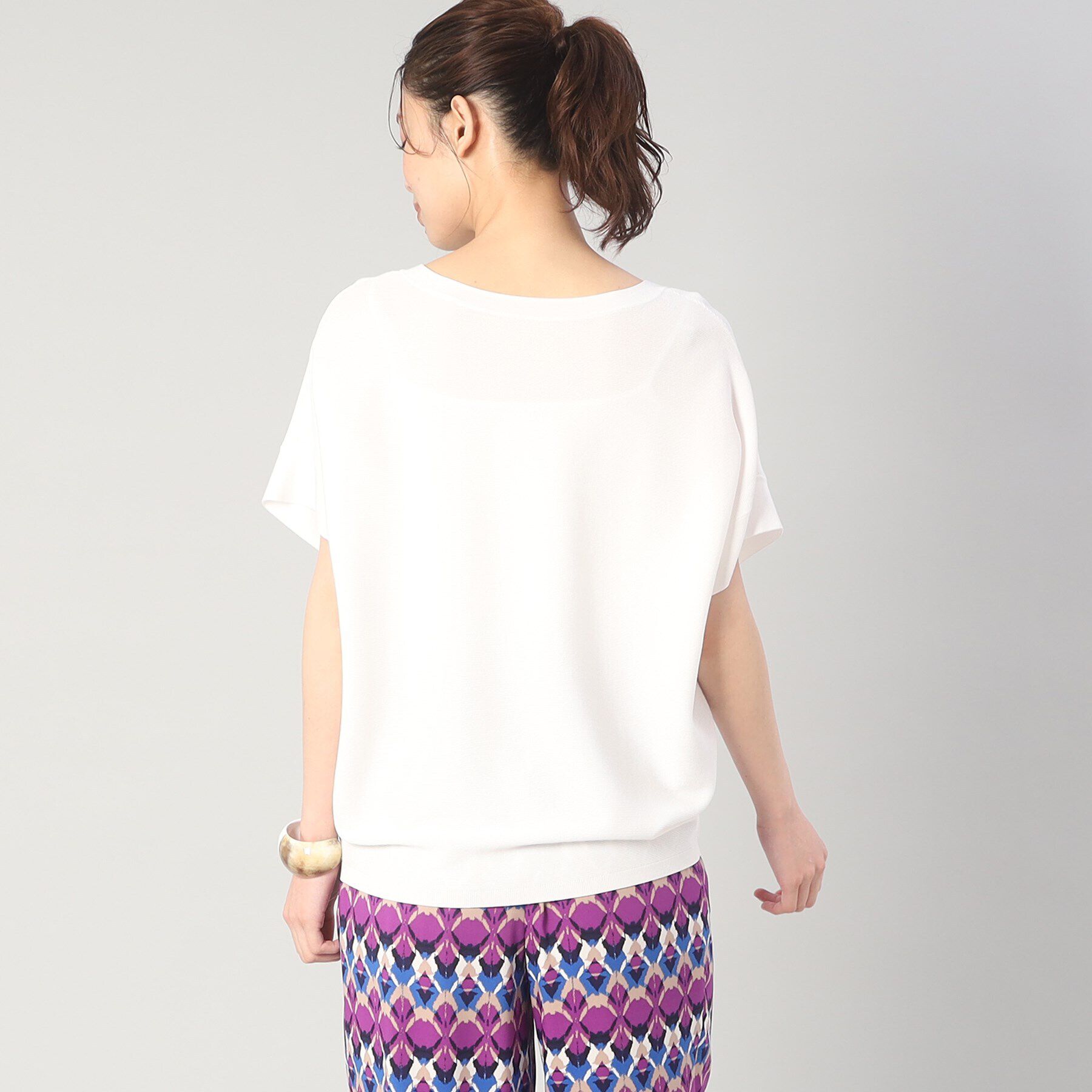 UNTITLED「【大人気のベストセラーアイテム！／洗える】前後2WAY レーヨンストレッチニット」|ニット・セーター|