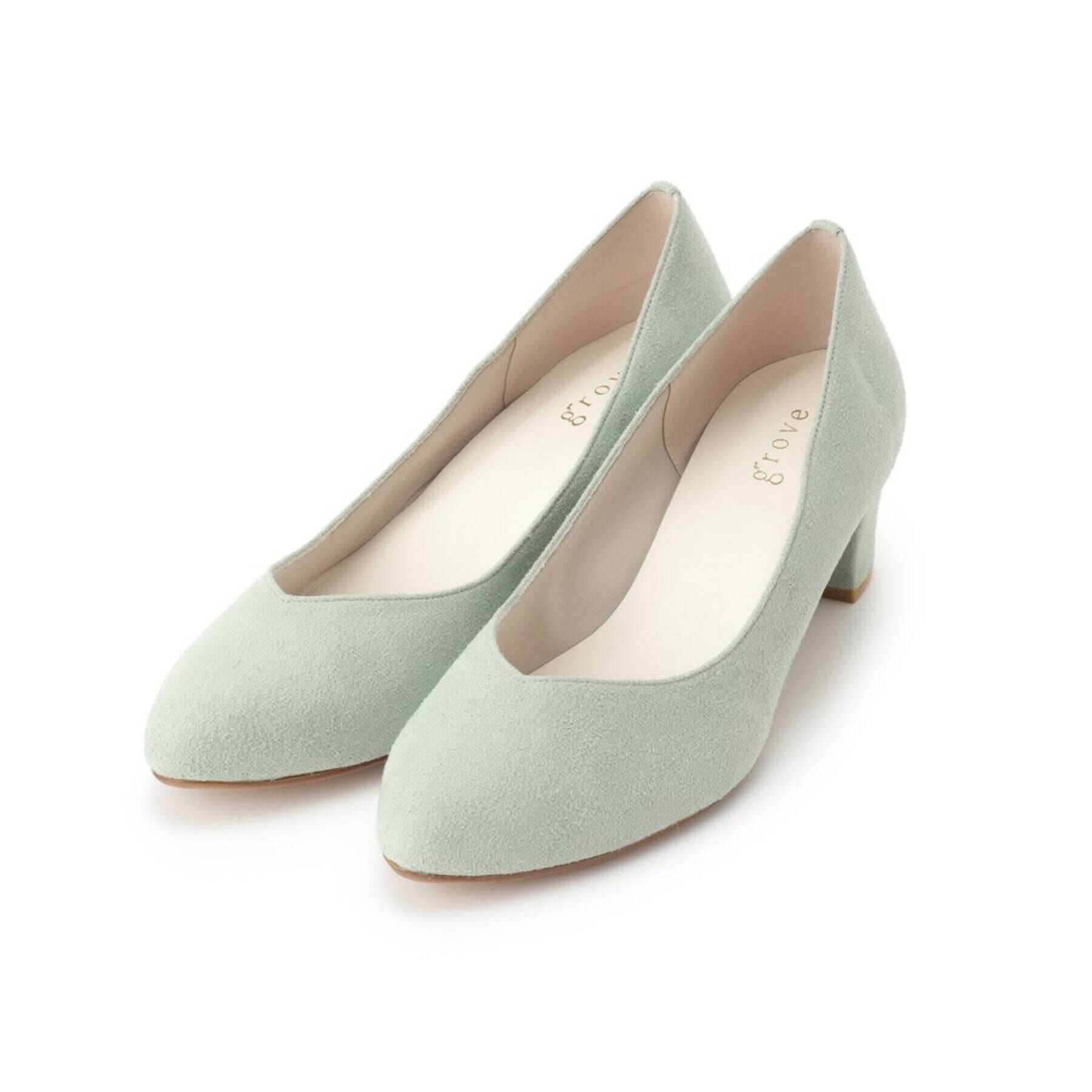 grove「【はっ水加工】やわここちチャンキーヒールパンプス(ヒール5.0cm)」|パンプス|
