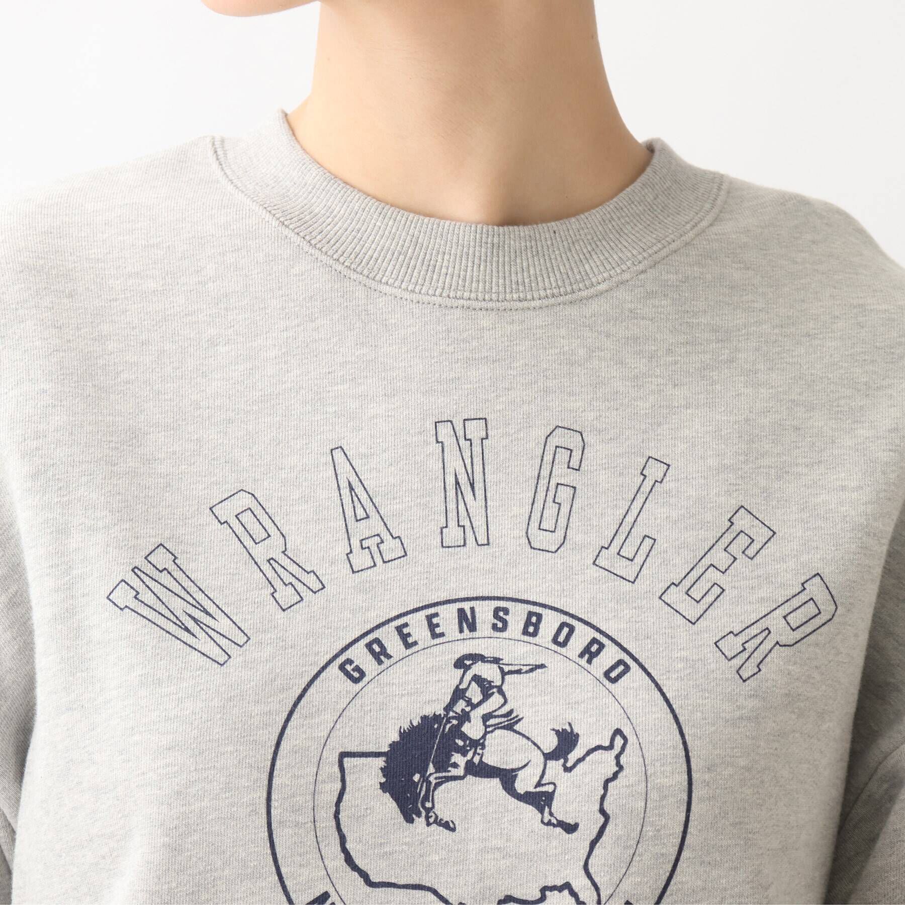 grove「【Wrangler（ラングラー）別注】カレッジロゴがポイント！裏毛プルオーバー」|パーカー|