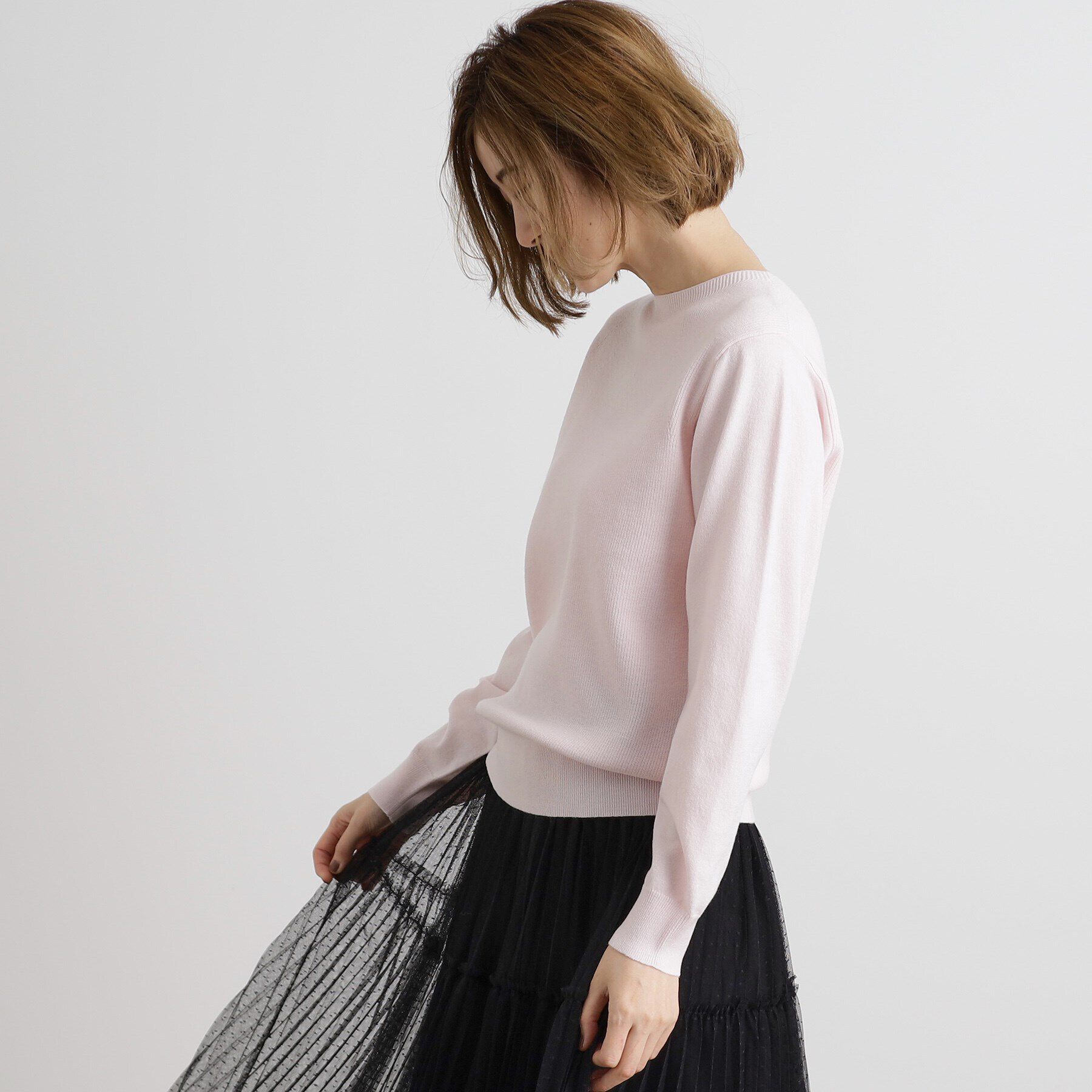 grove「【洗える】毛玉軽減ニットプルオーバー」|ニット・セーター|