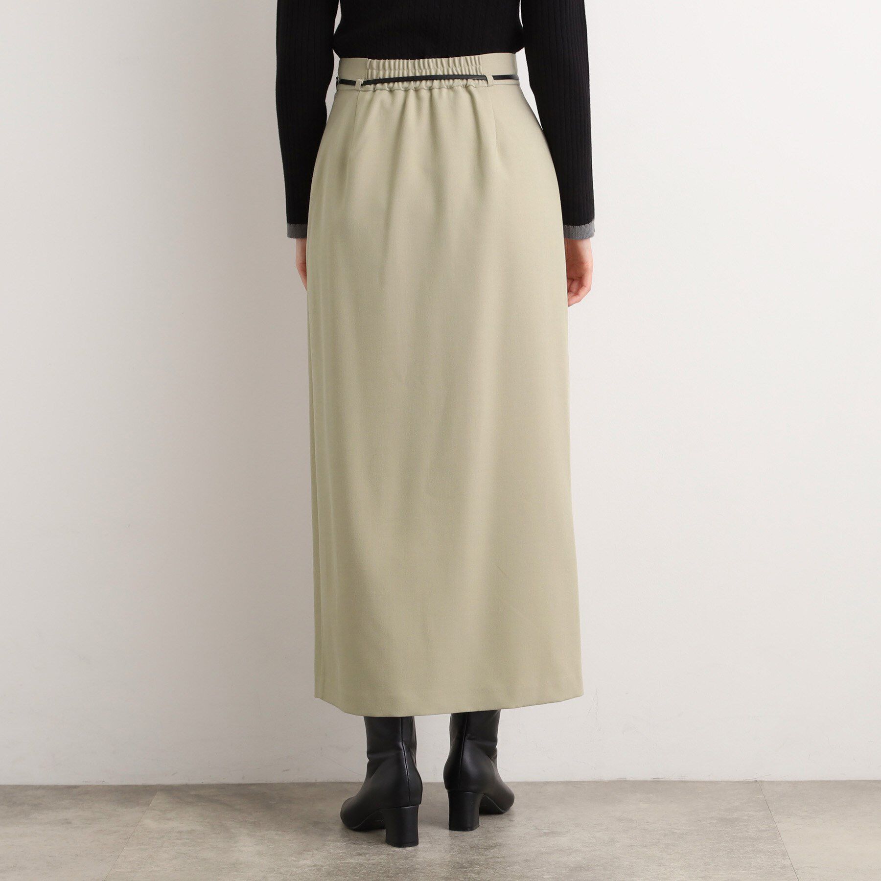 grove「合皮ベルト付きナロースカート」|スカート|