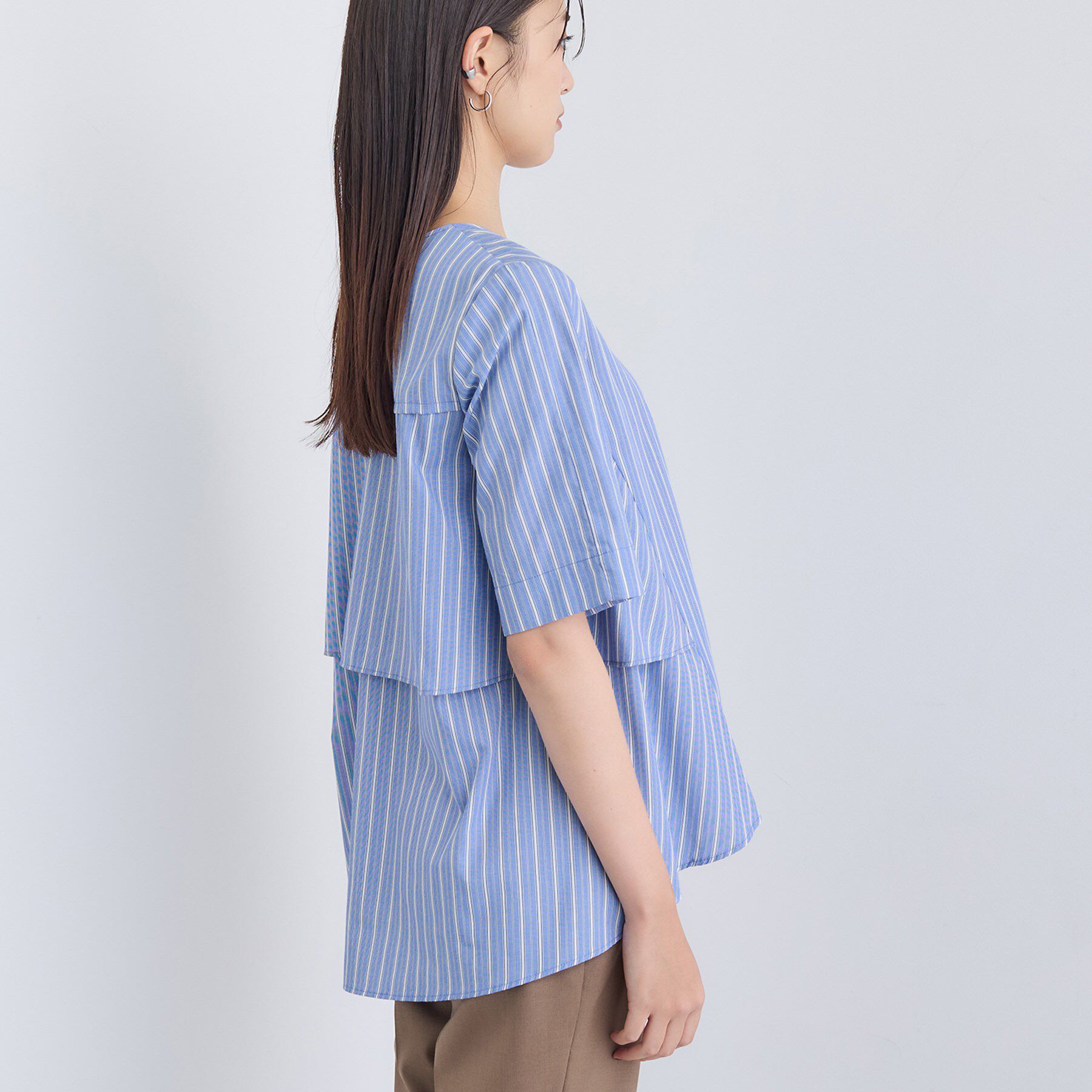 INDIVI「【UVケア】バックデザインブラウス」|シャツ・ブラウス|