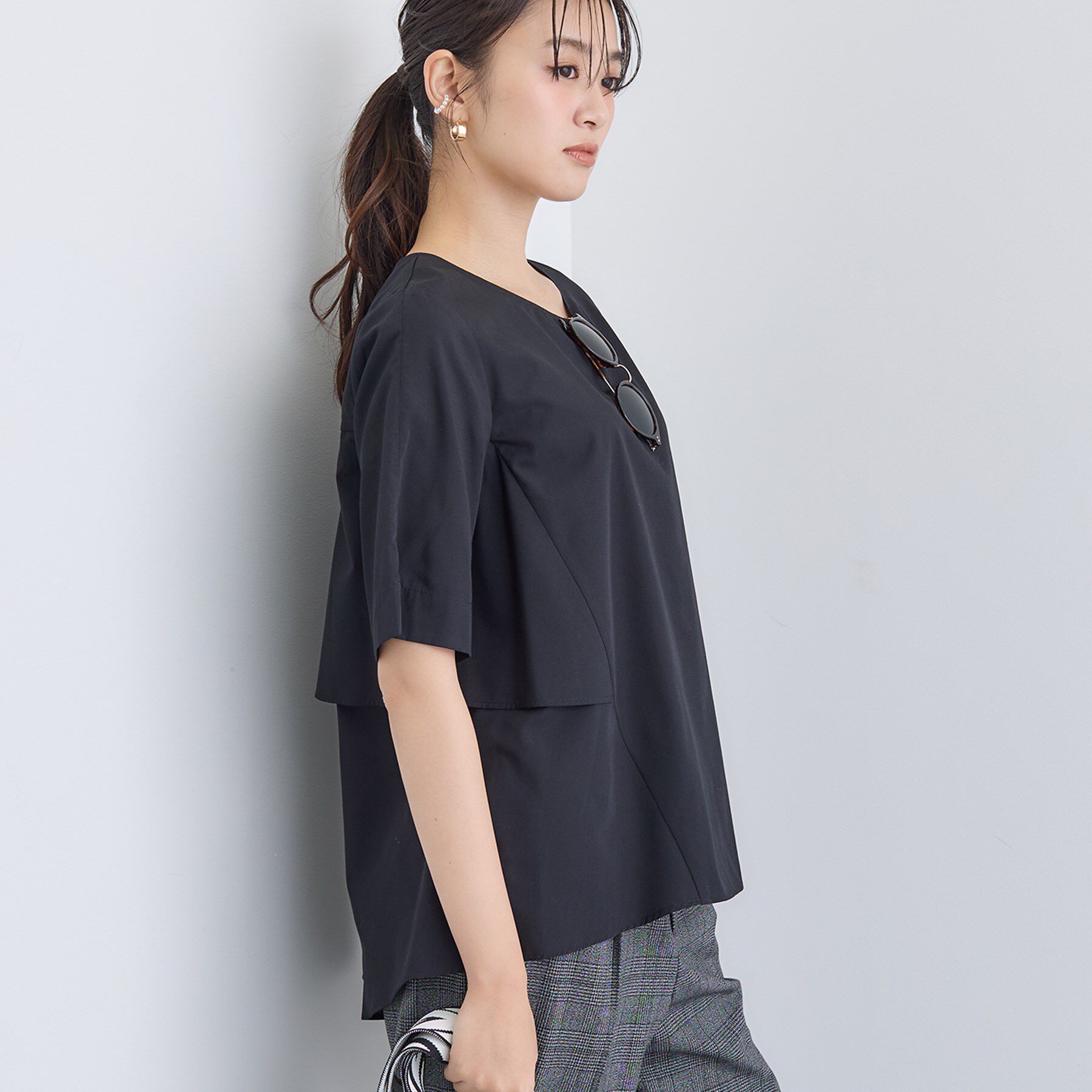 INDIVI「【UVケア】バックデザインブラウス」|シャツ・ブラウス|