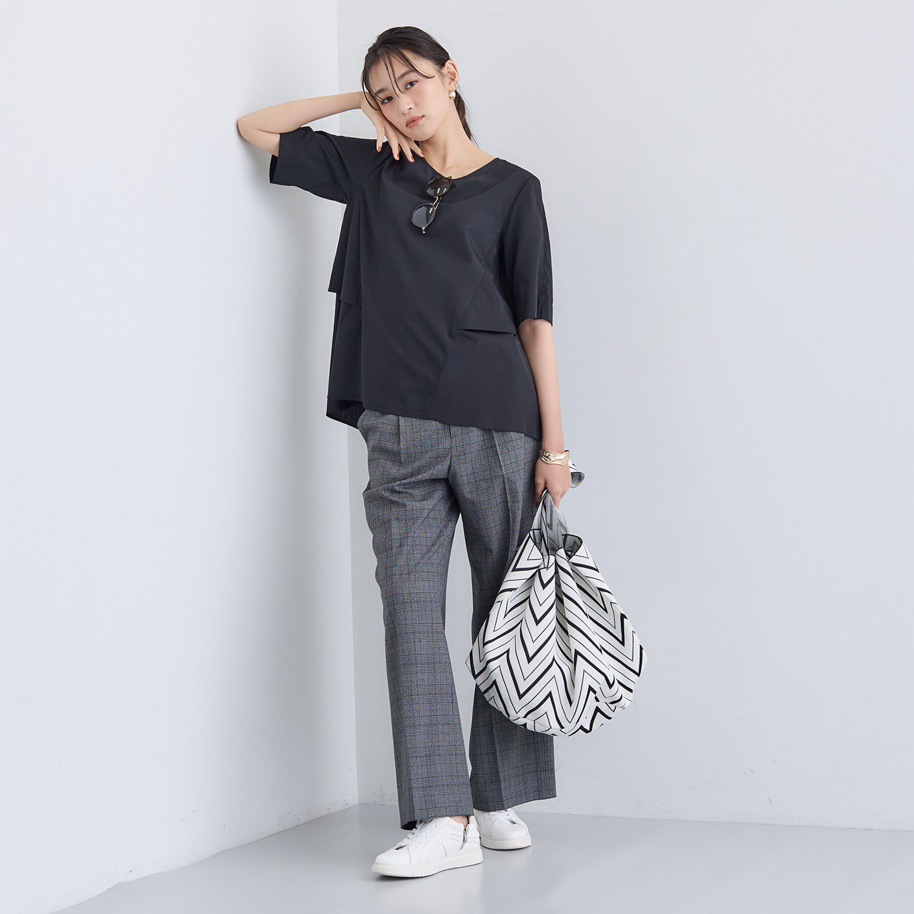 INDIVI「【UVケア】バックデザインブラウス」|シャツ・ブラウス|