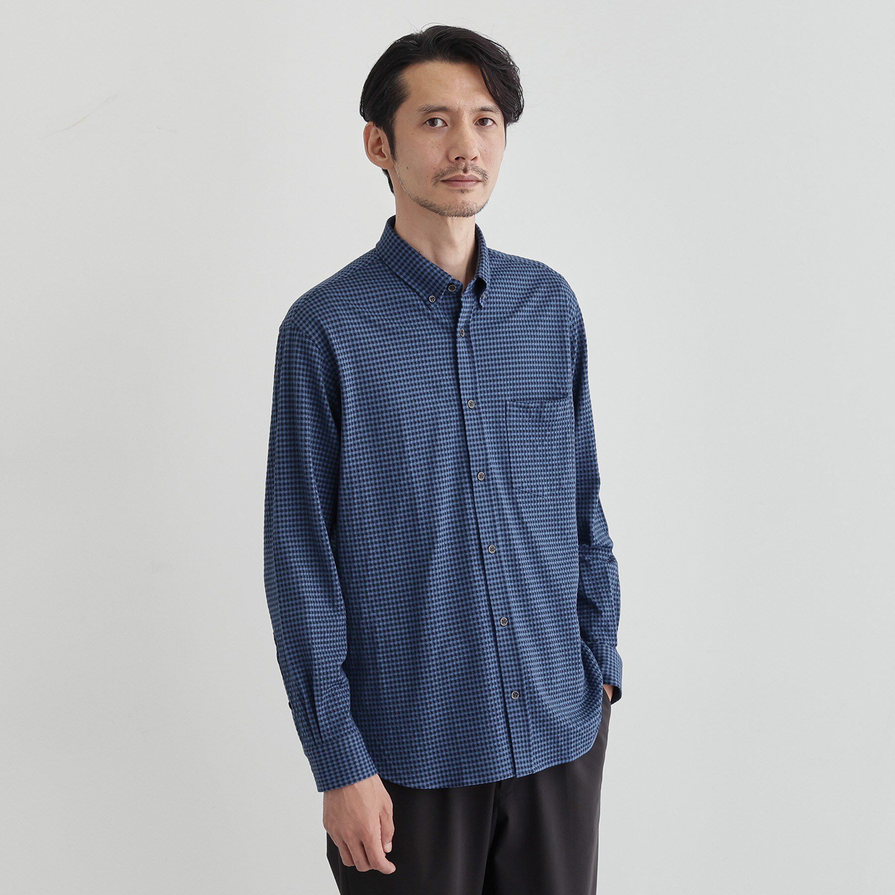 TAKEO KIKUCHI「【抗菌防臭】サッカーギンガムチェック ボタンダウンシャツ」|シャツ・ブラウス|