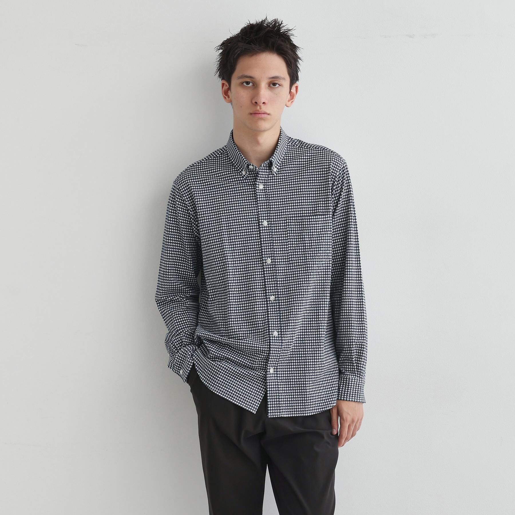 TAKEO KIKUCHI「【抗菌防臭】サッカーギンガムチェック ボタンダウンシャツ」|シャツ・ブラウス|