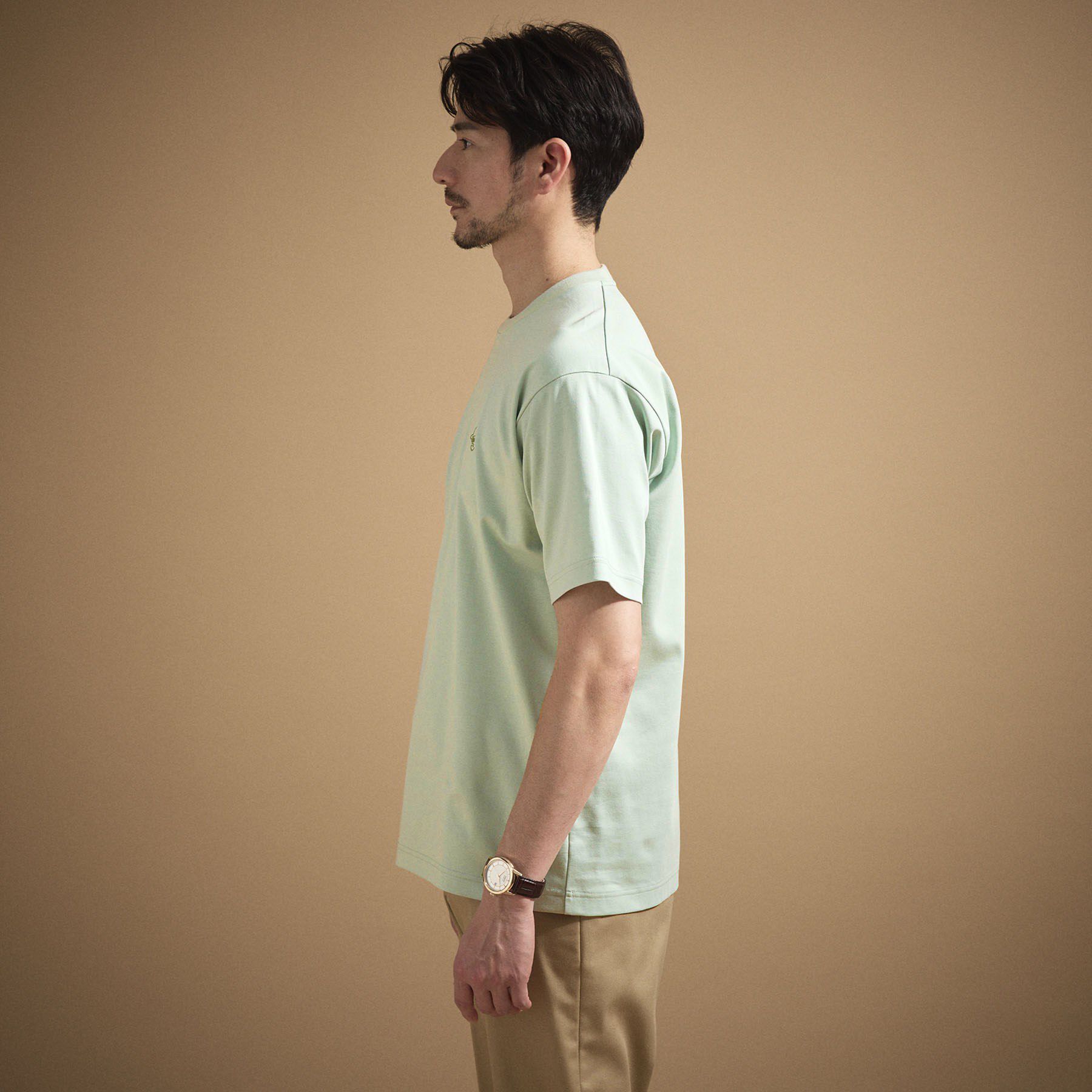 TAKEO KIKUCHI「ワンストローク刺繍 半袖 Tシャツ」|Tシャツ・カットソー|