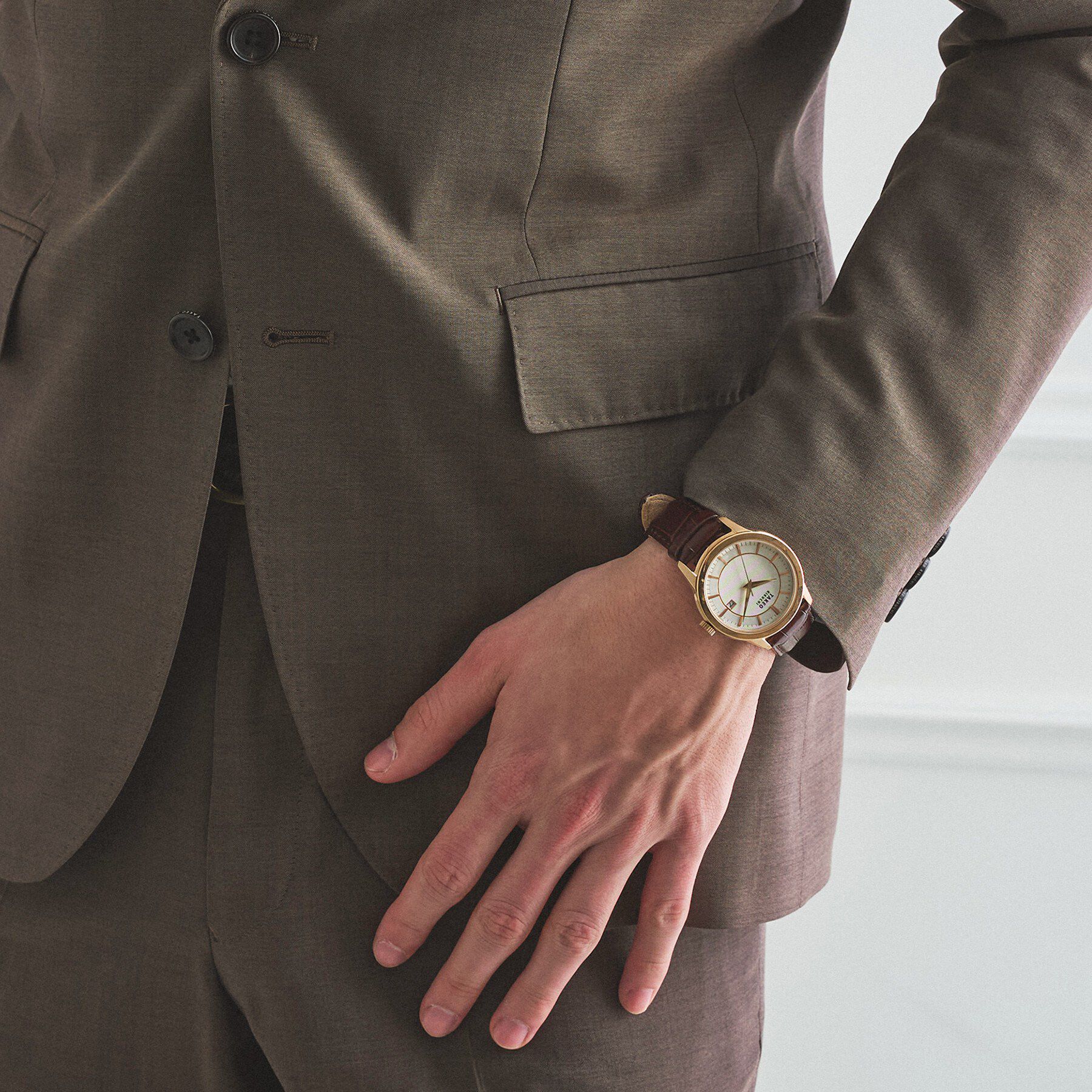 TAKEO KIKUCHI「【BOWLER HAT LABEL】TWトロピカルシャンブレー JAZZジャケット」|テーラードジャケット|