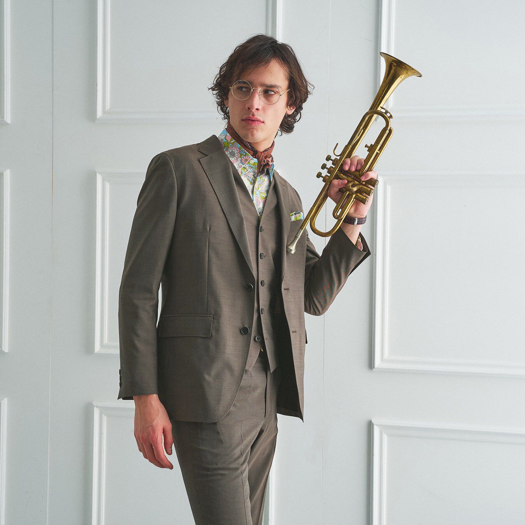 TAKEO KIKUCHI「【BOWLER HAT LABEL】TWトロピカルシャンブレー JAZZジャケット」|テーラードジャケット|