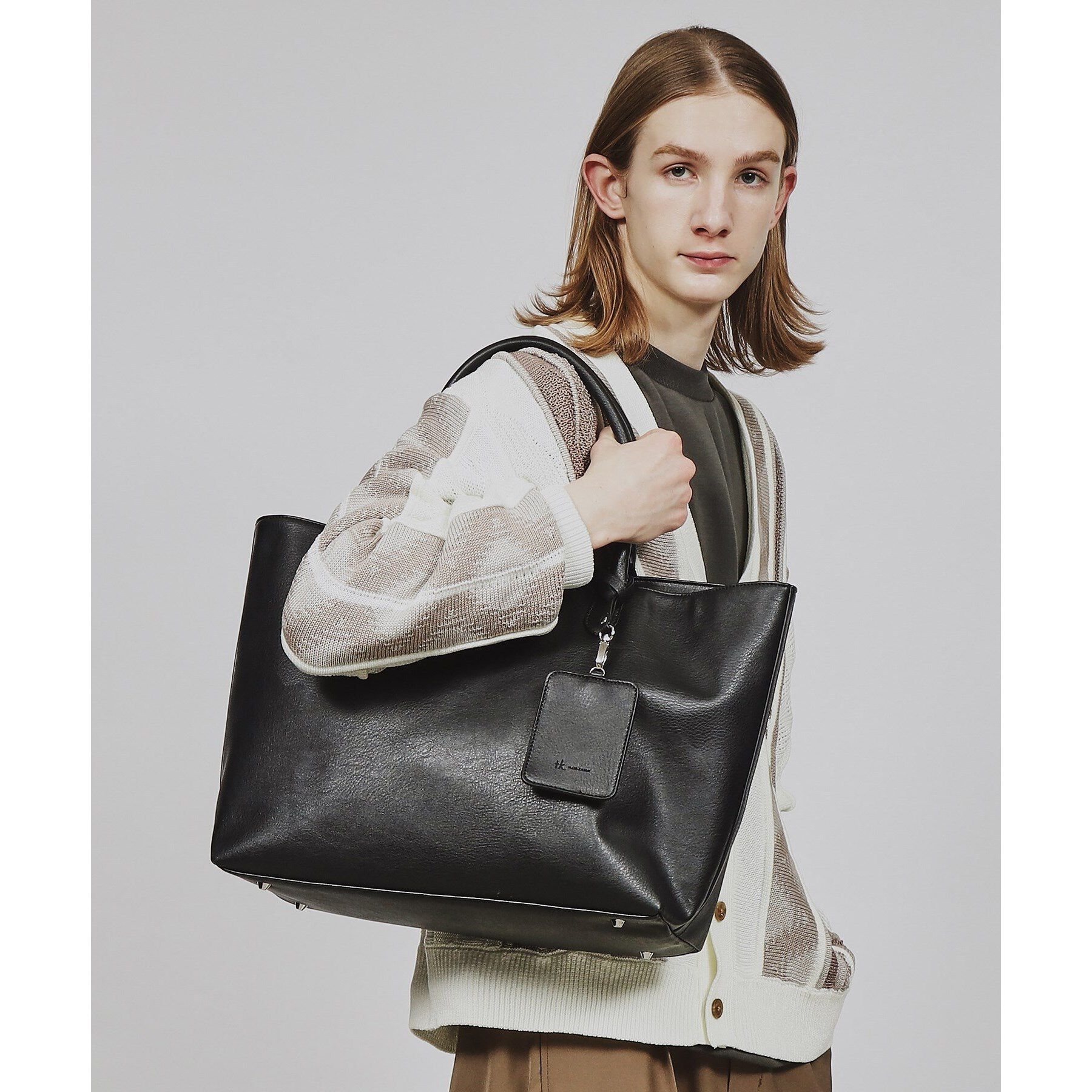 tk.TAKEO KIKUCHI「レザー調トートバッグ」|トートバッグ|