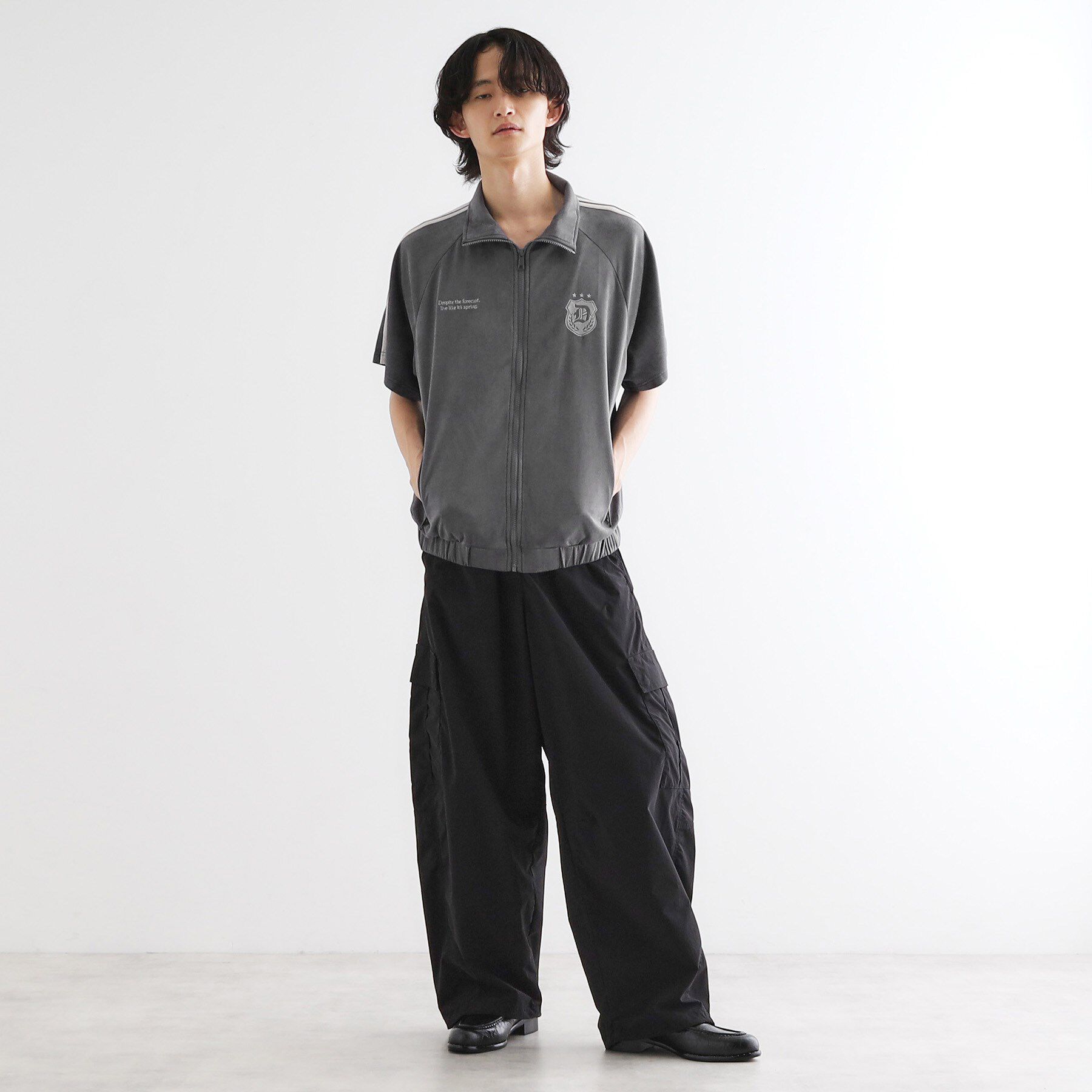 tk.TAKEO KIKUCHI「スエードライクトラックジャケット」|ブルゾン・スタジャン|