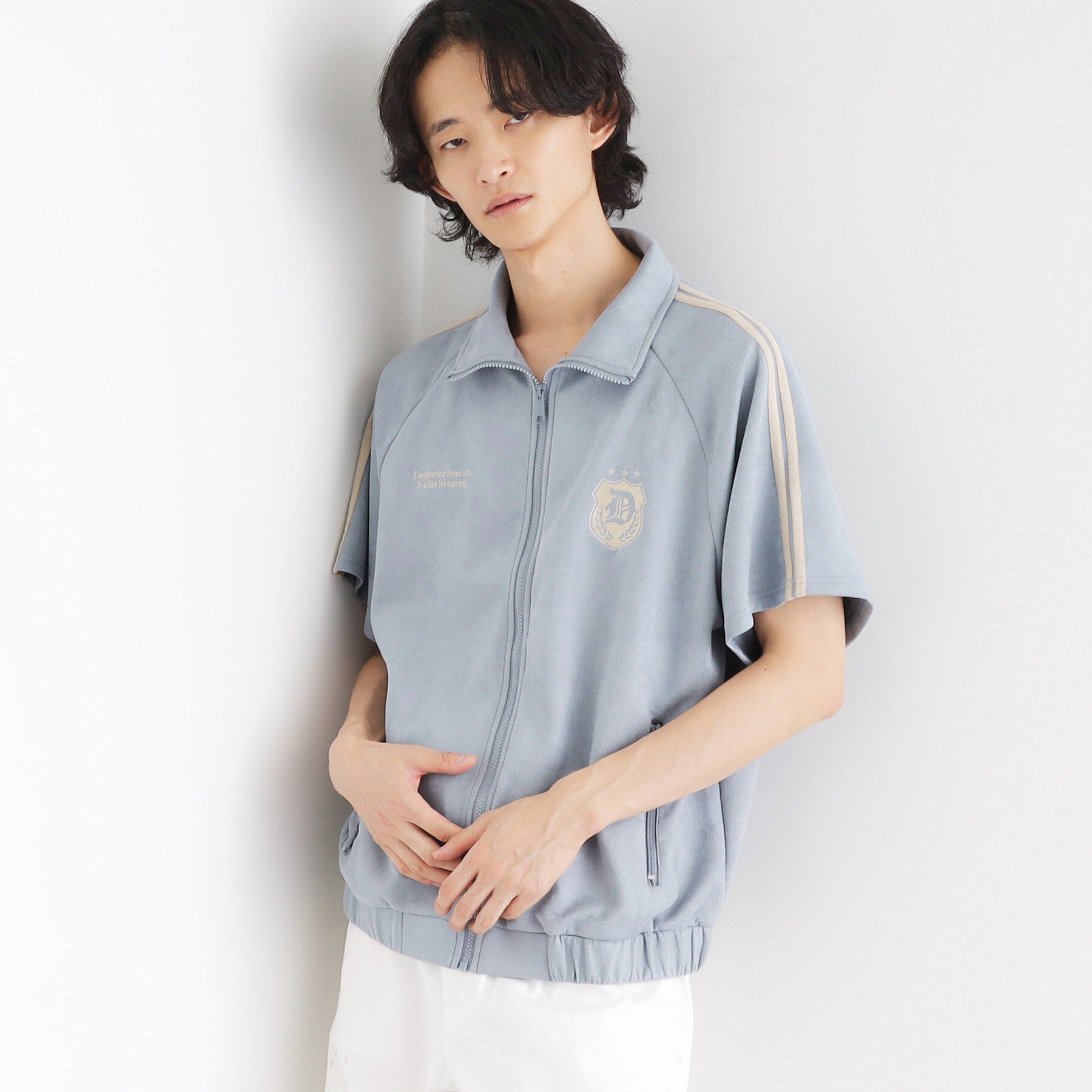 tk.TAKEO KIKUCHI「スエードライクトラックジャケット」|ブルゾン・スタジャン|