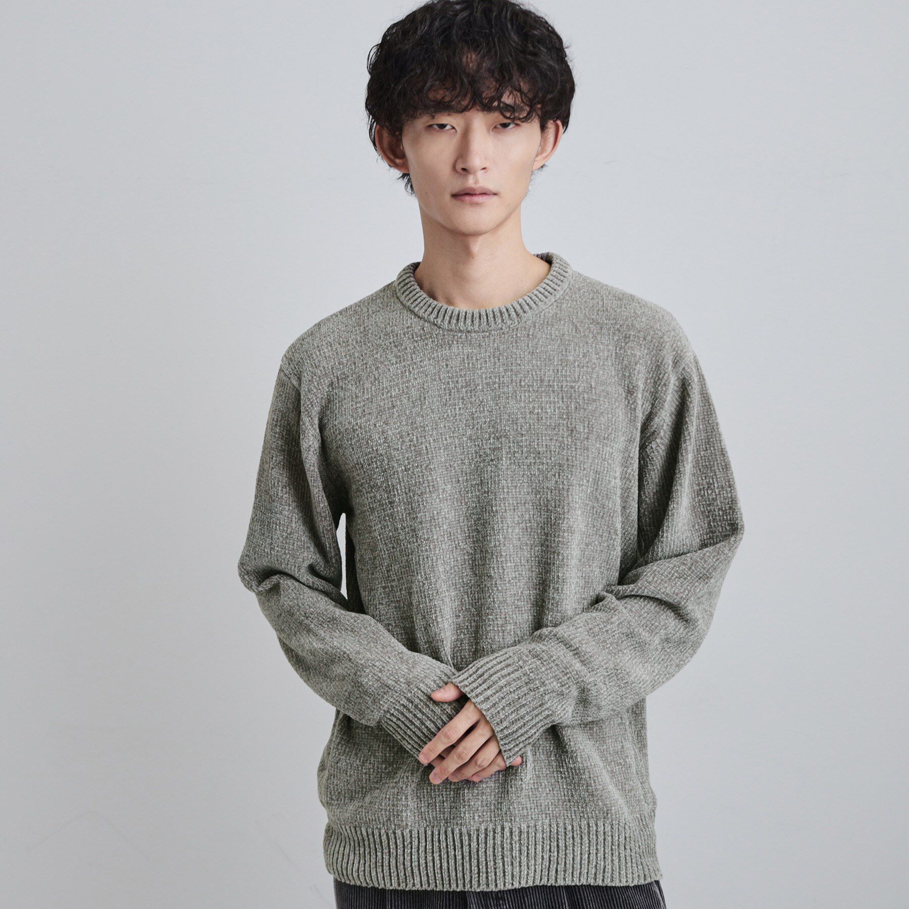 tk.TAKEO KIKUCHI「モールニット」|ニット・セーター|グレー(012)