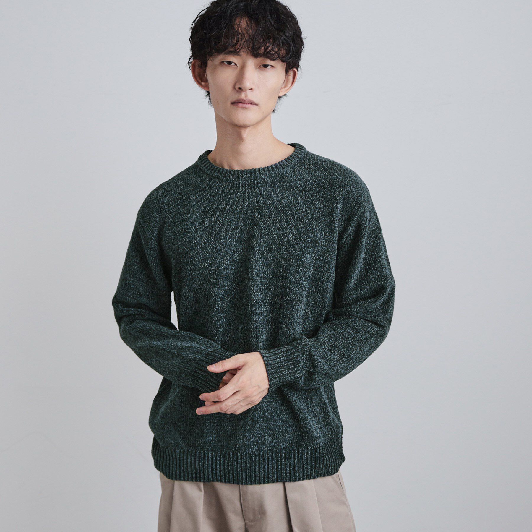 tk.TAKEO KIKUCHI「モールニット」|ニット・セーター|ブルー(092)