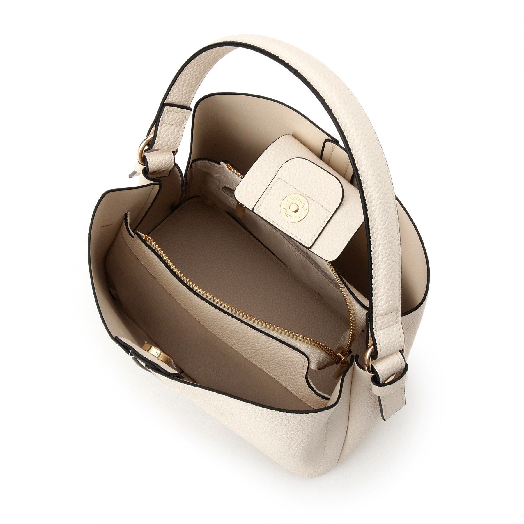 Couture broach「2wayレザー調ハンドバッグ」|ショルダー・メッセンジャー|