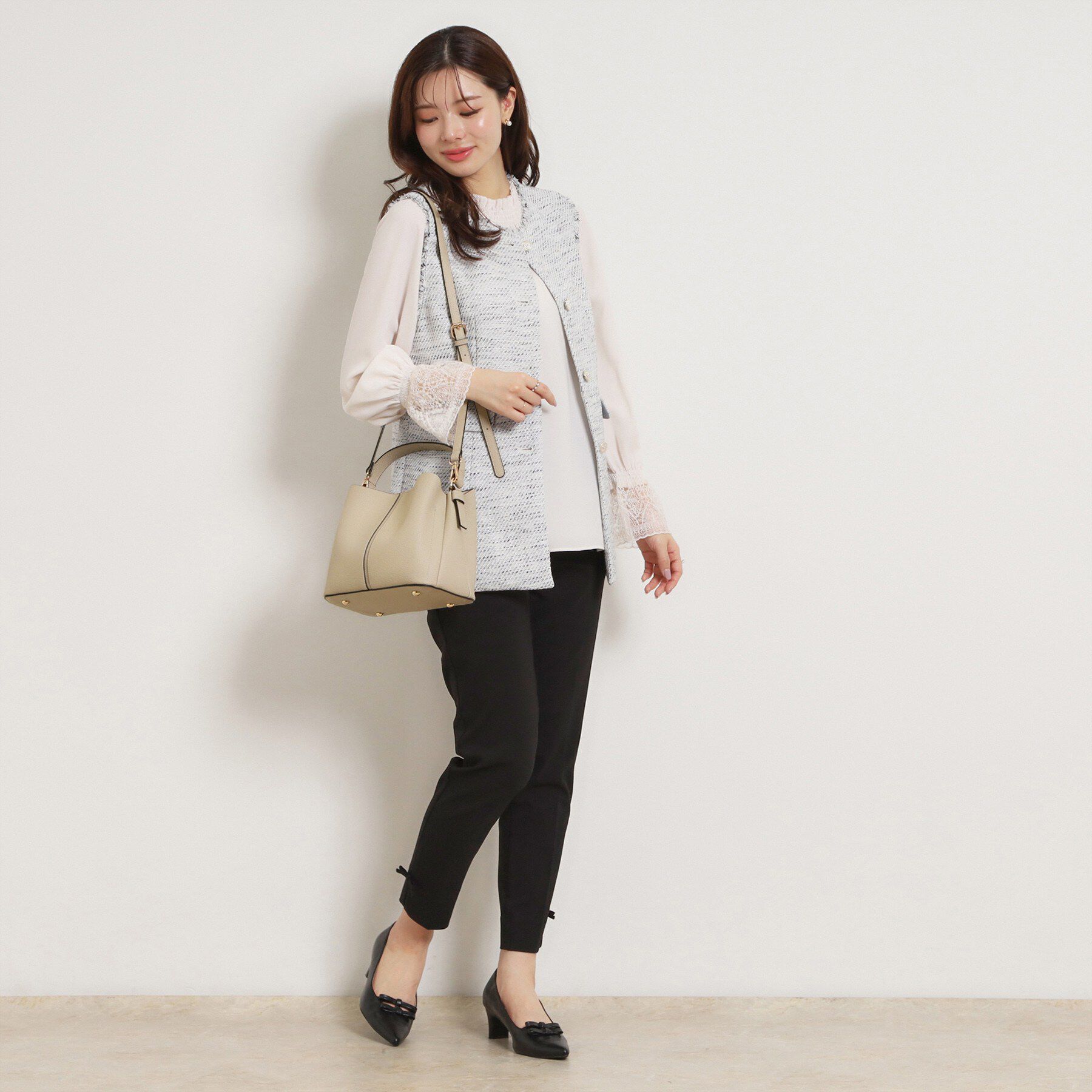 Couture broach「2wayレザー調ハンドバッグ」|ショルダー・メッセンジャー|