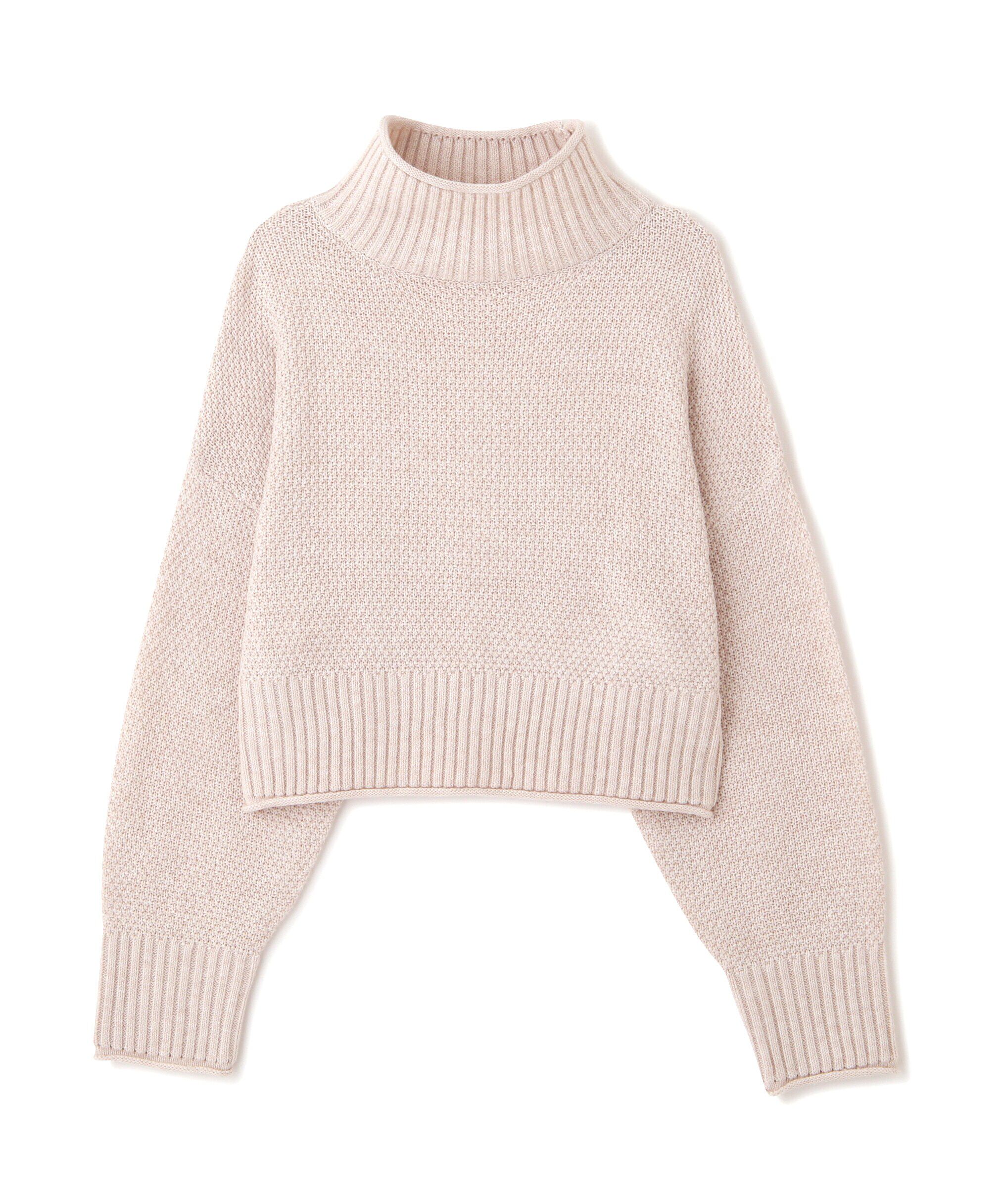  「鹿の子編みハイネックニット」|ニット・セーター|