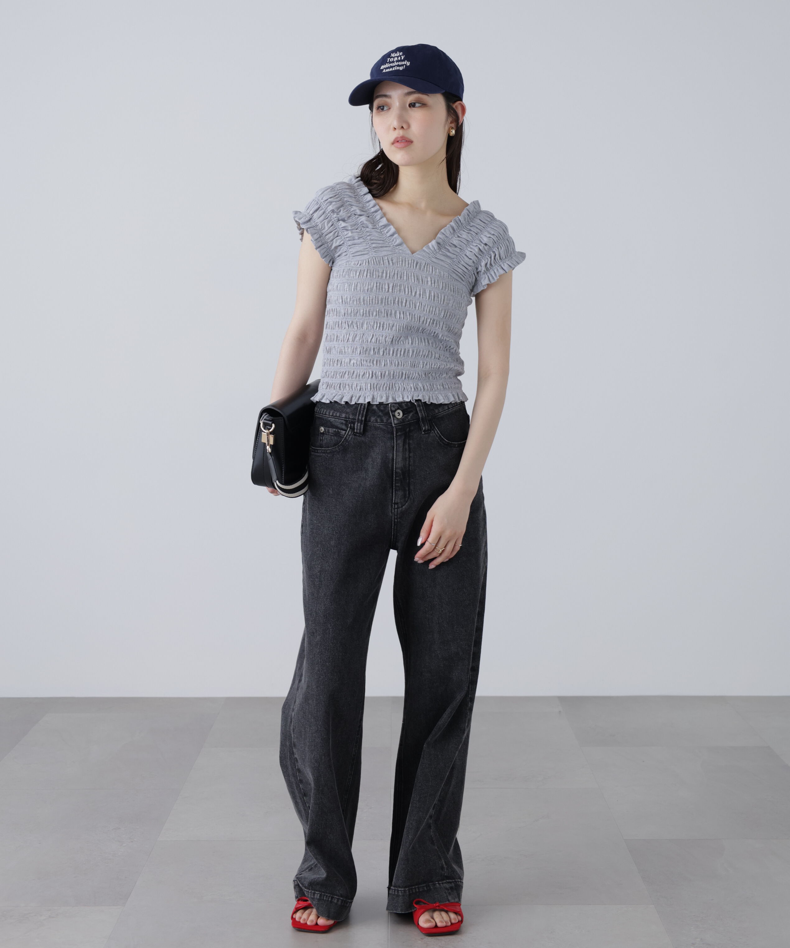  「2wayシャーリングオフショルカットソー」|Tシャツ・カットソー|