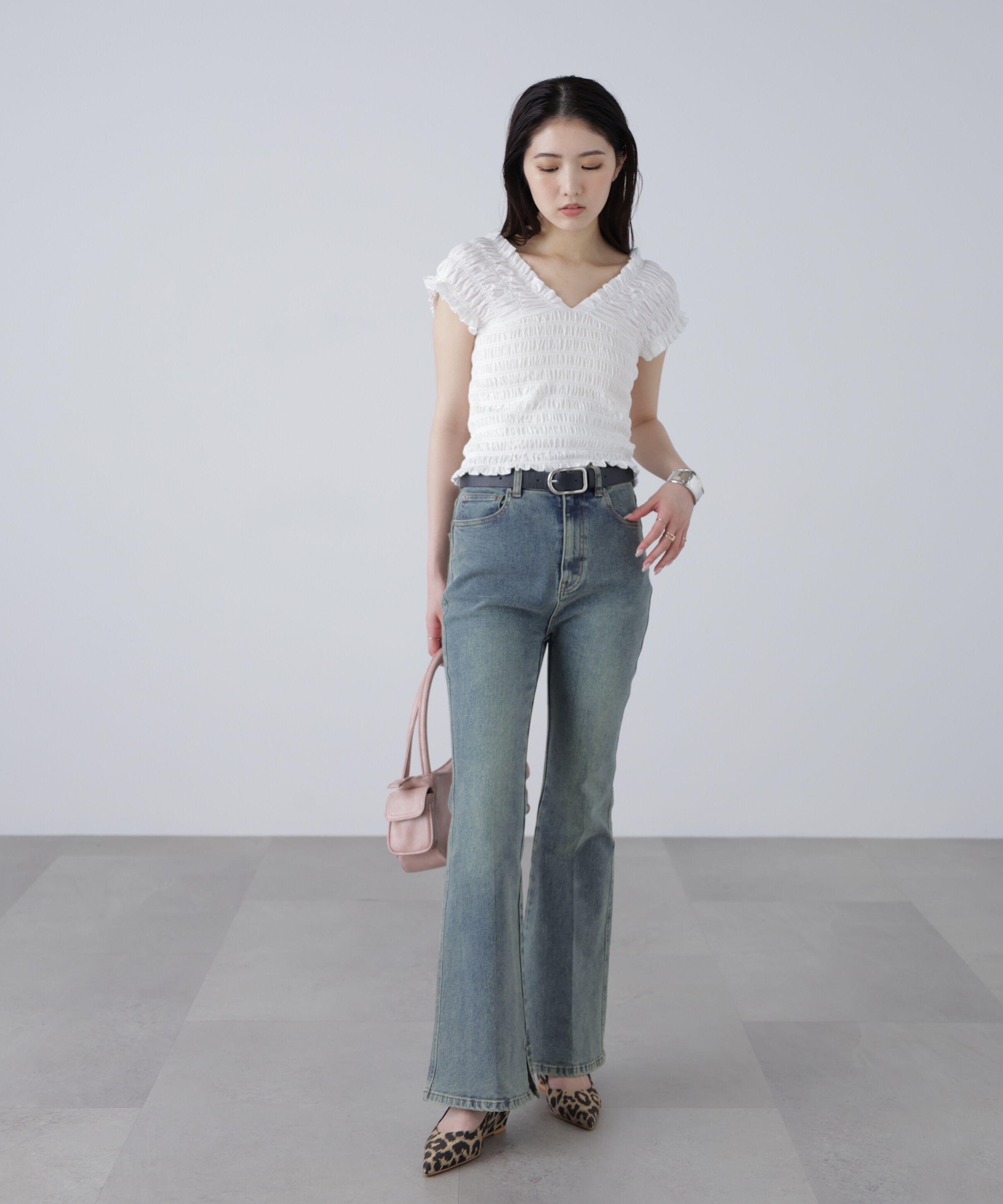  「2wayシャーリングオフショルカットソー」|Tシャツ・カットソー|