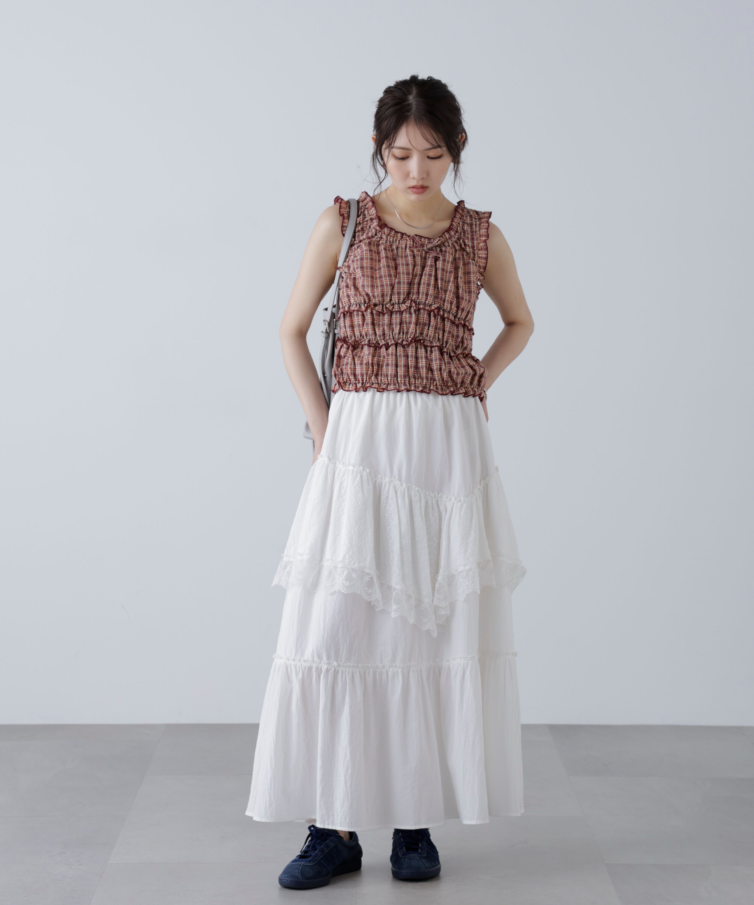  「シャーリングタンクトップブラウス」|シャツ・ブラウス|