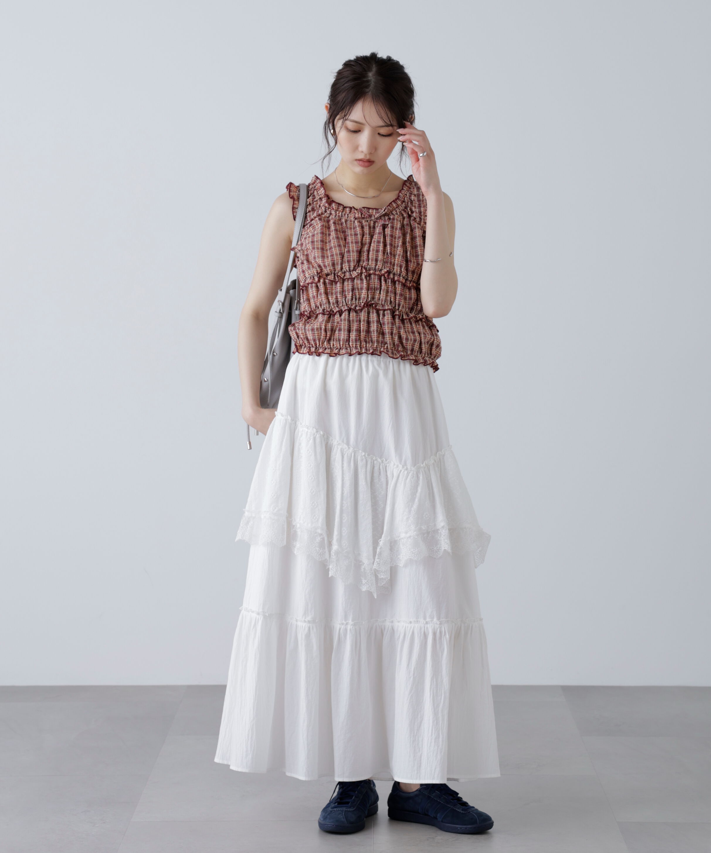  「シャーリングタンクトップブラウス」|シャツ・ブラウス|