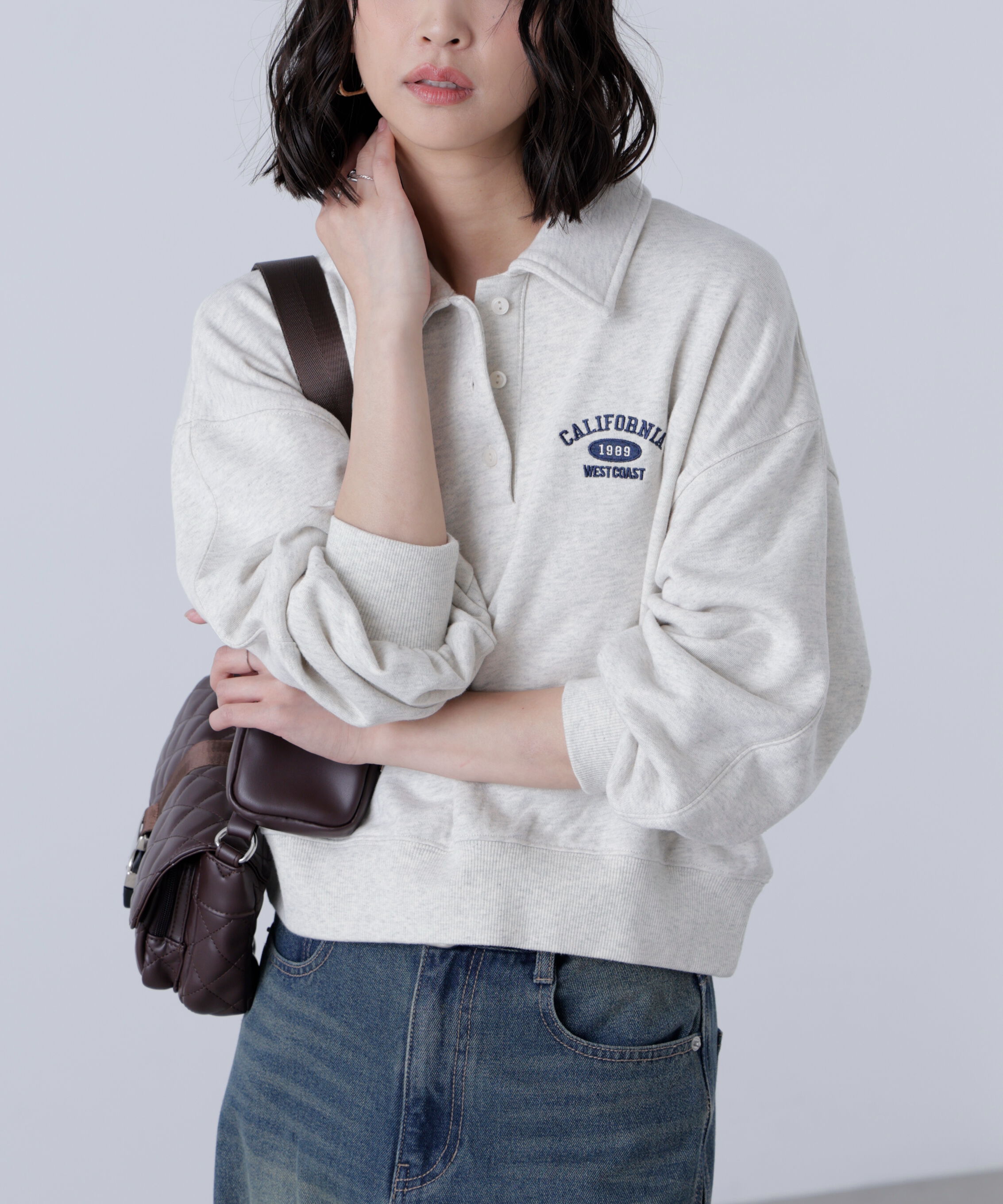  「ポロスウェットプルオーバー」|Tシャツ・カットソー|