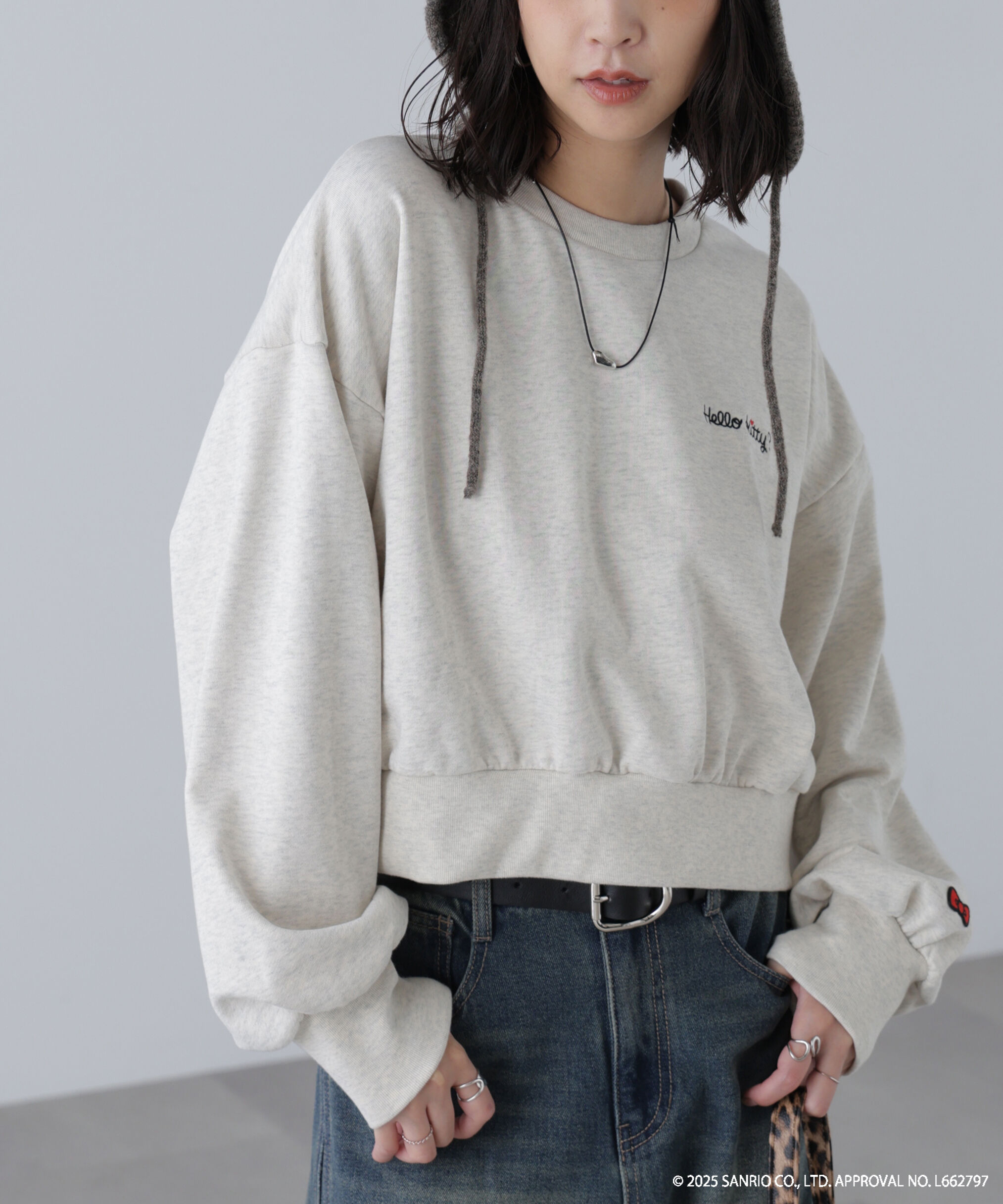  「ｻﾝﾘｵｷｬﾗｸﾀｰｽﾞｺﾗﾎﾞ SHORT SWEAT ｼｮｰﾄｽｳｪｯﾄ 胸LOGO&times;  」|Tシャツ・カットソー|