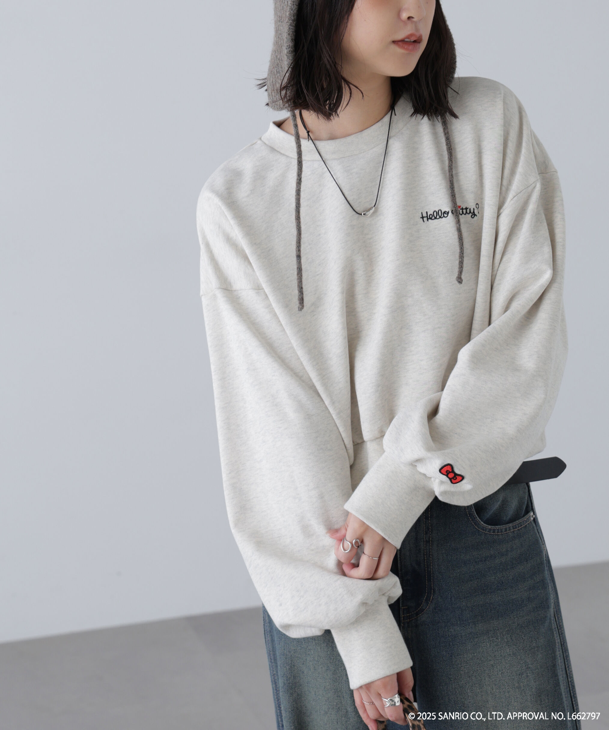  「ｻﾝﾘｵｷｬﾗｸﾀｰｽﾞｺﾗﾎﾞ SHORT SWEAT ｼｮｰﾄｽｳｪｯﾄ 胸LOGO&times;  」|Tシャツ・カットソー|