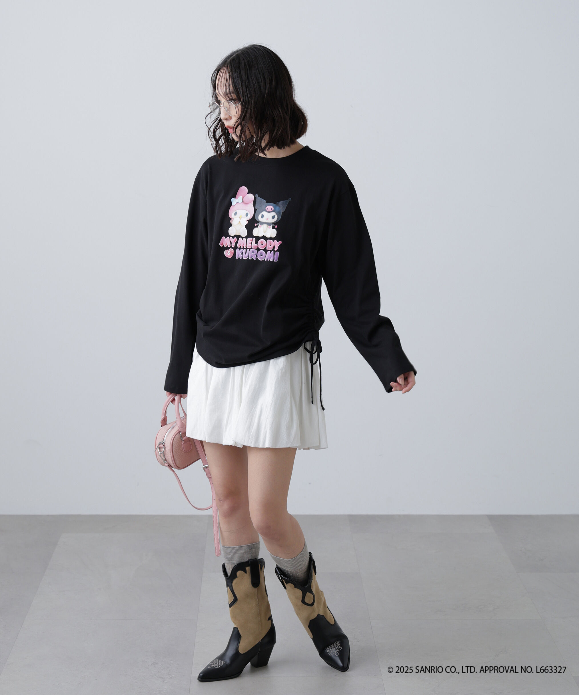  「〈メロクロコラボ〉ロングTシャツ」|Tシャツ・カットソー|