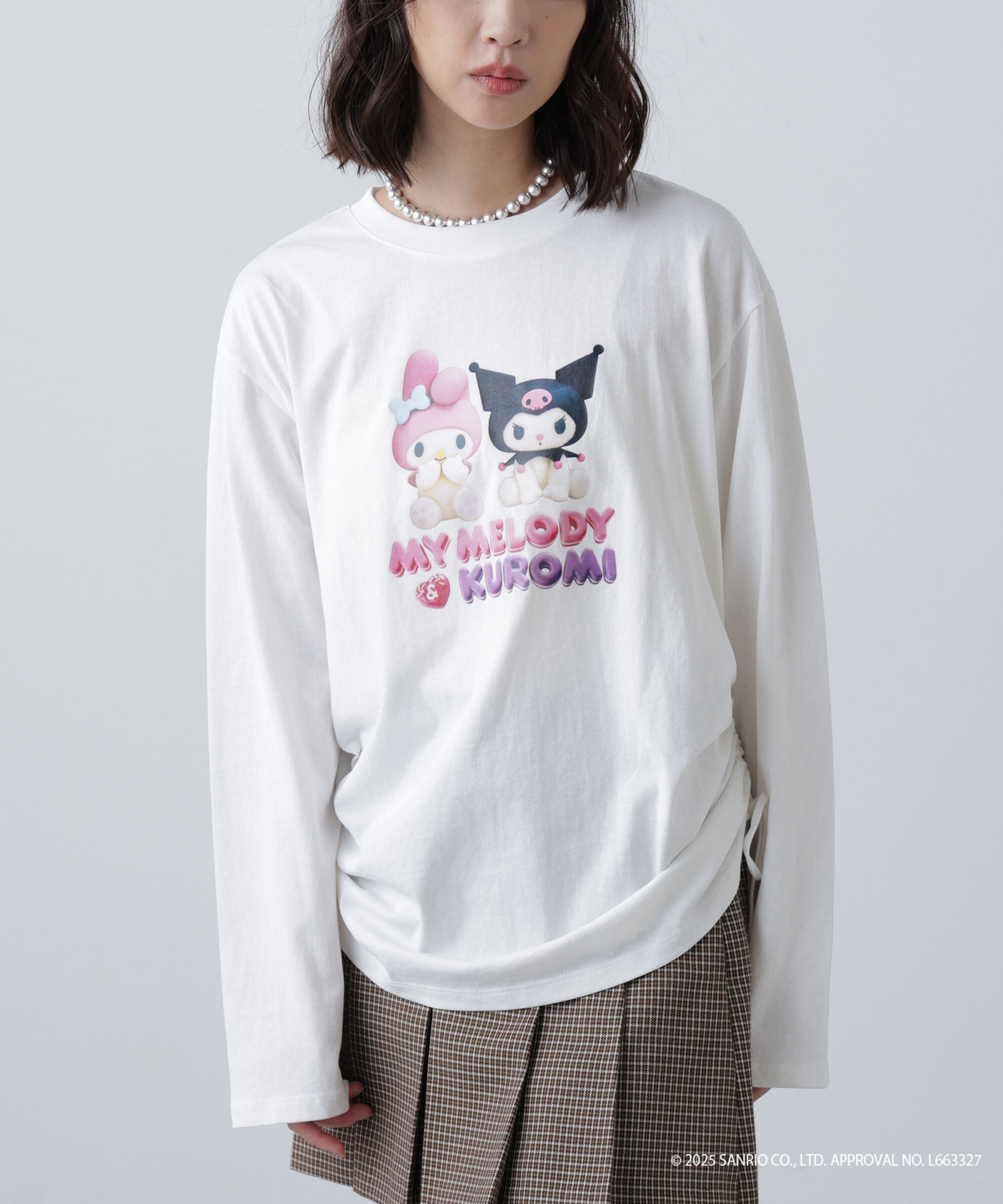  「〈メロクロコラボ〉ロングTシャツ」|Tシャツ・カットソー|