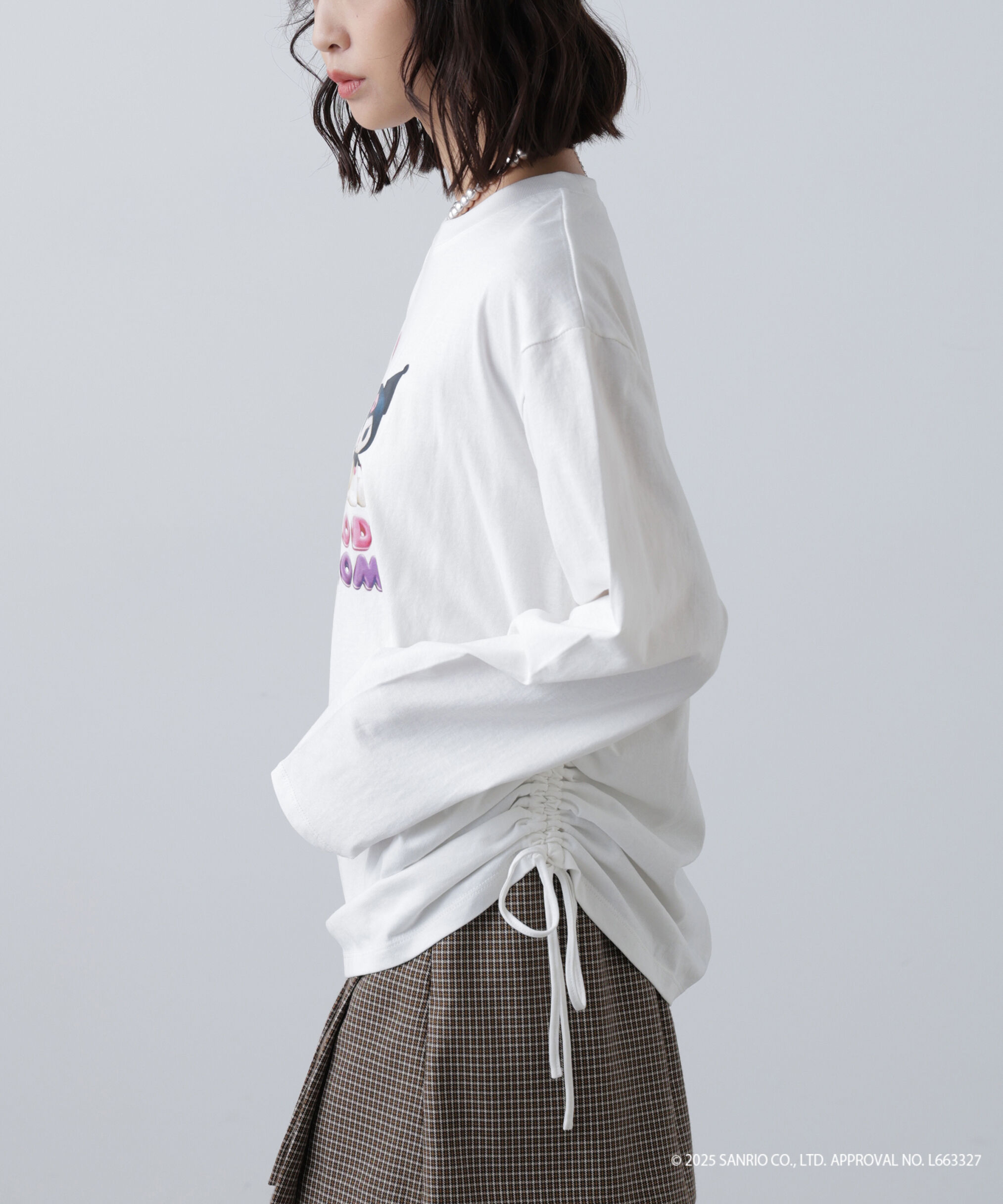  「〈メロクロコラボ〉ロングTシャツ」|Tシャツ・カットソー|