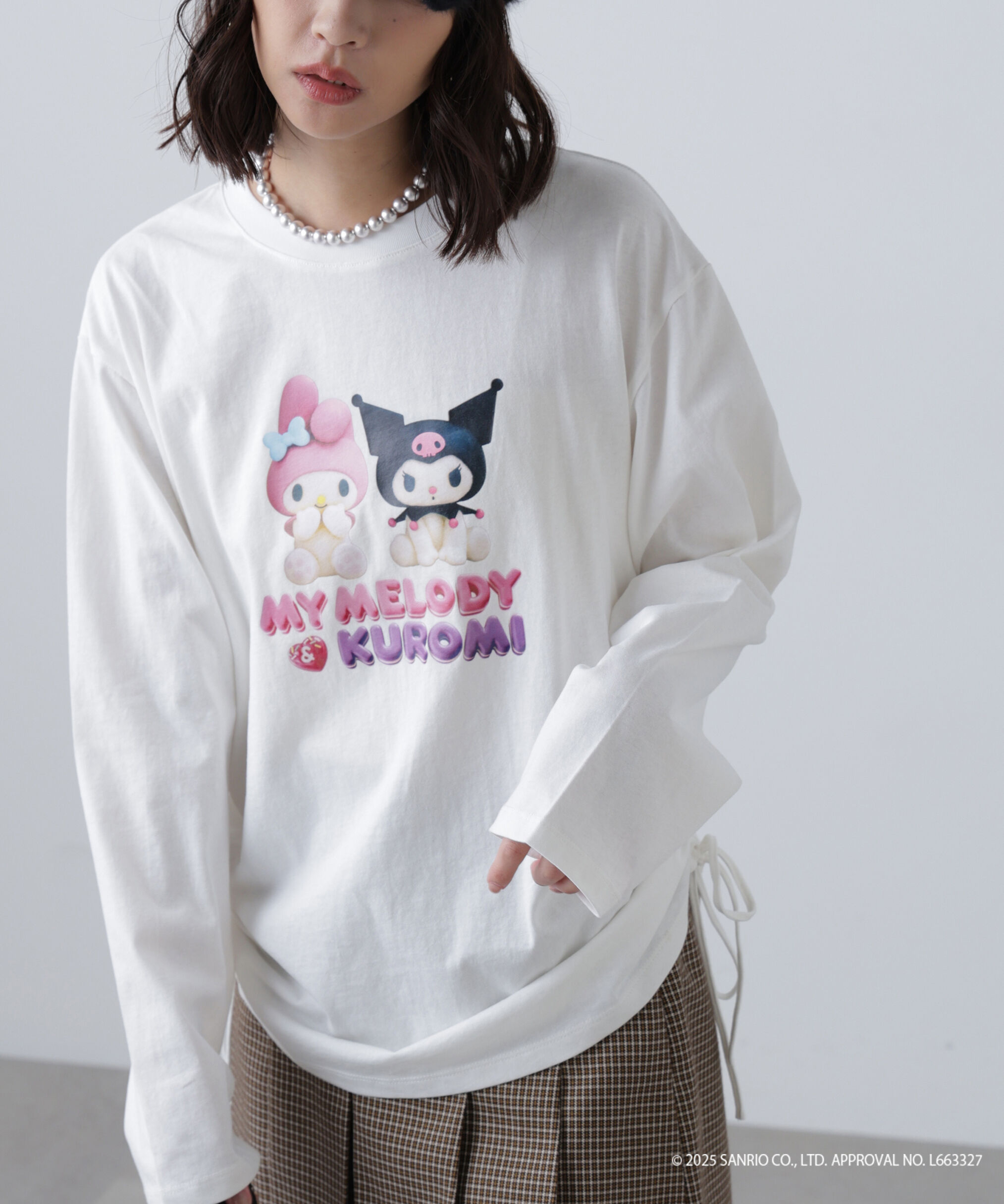  「〈メロクロコラボ〉ロングTシャツ」|Tシャツ・カットソー|