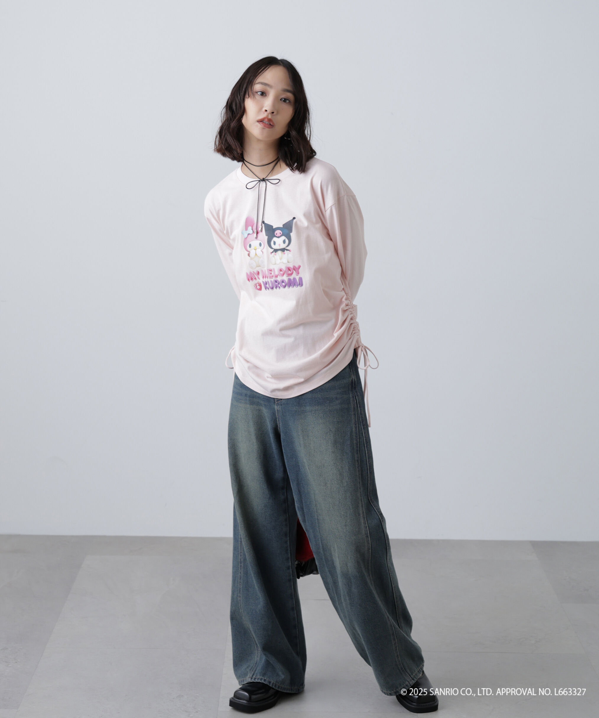  「〈メロクロコラボ〉ロングTシャツ」|Tシャツ・カットソー|