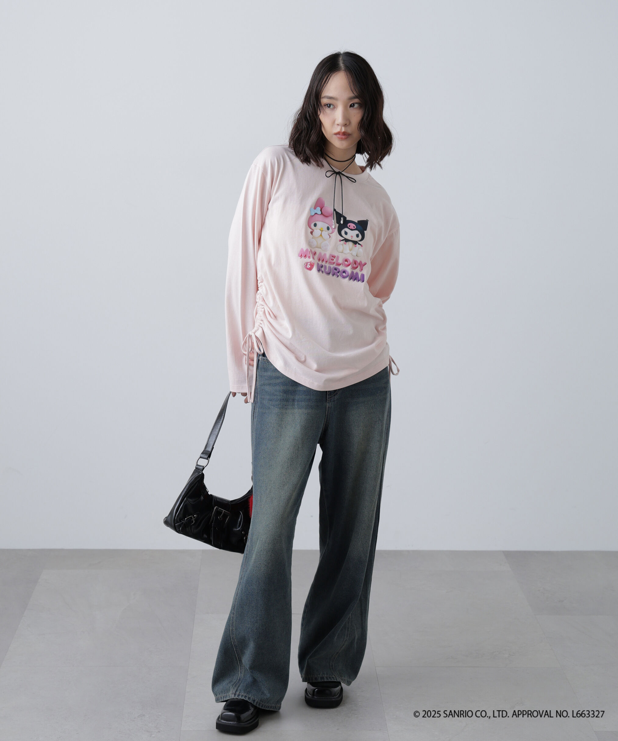  「〈メロクロコラボ〉ロングTシャツ」|Tシャツ・カットソー|