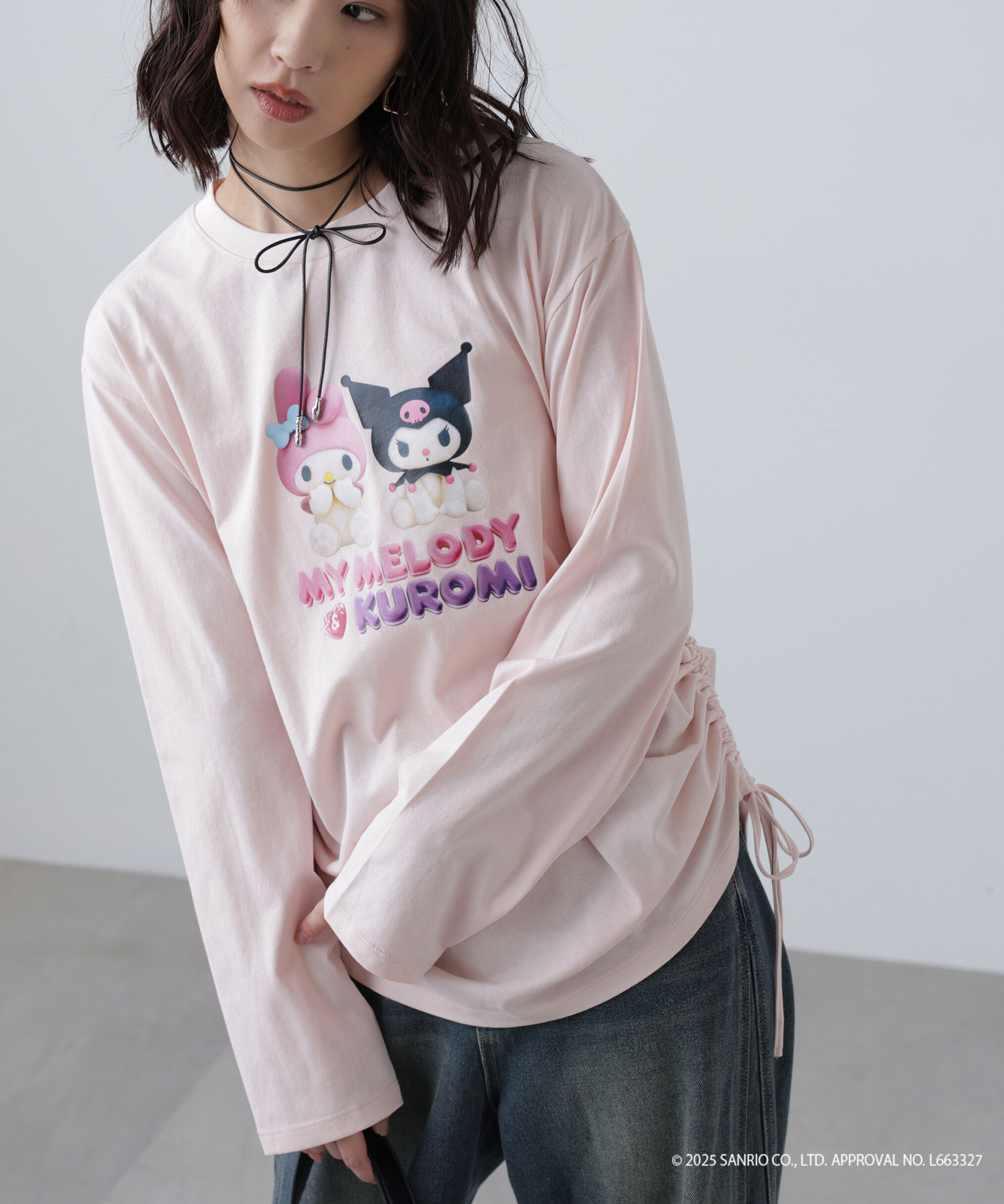  「〈メロクロコラボ〉ロングTシャツ」|Tシャツ・カットソー|