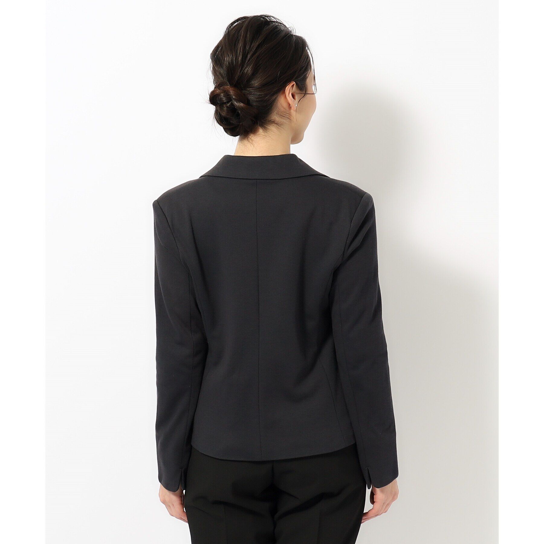 SHOO･LA･RUE「【S-3L/手洗い可/ストレッチ】モックロディテーラードジャケット」|テーラードジャケット|