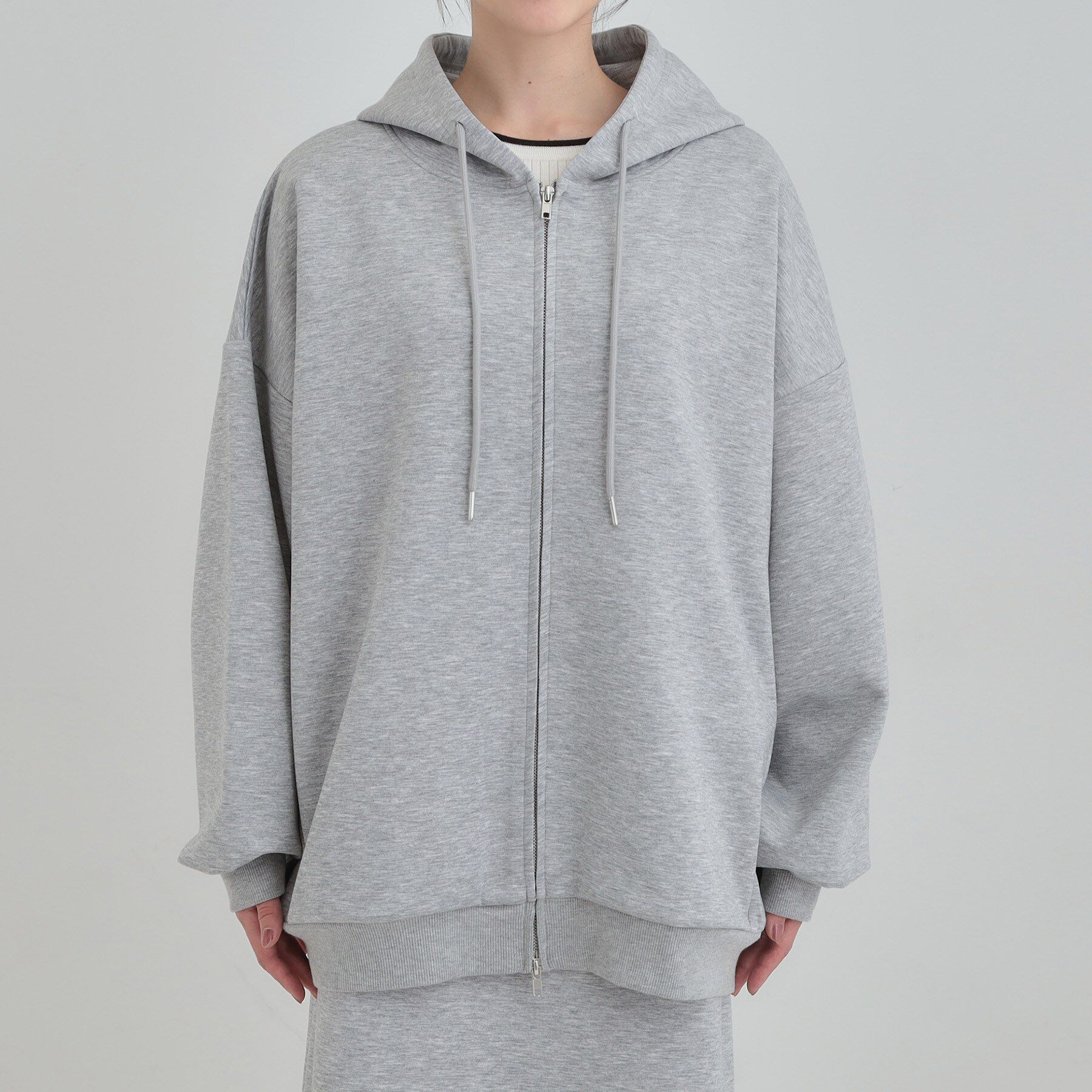 SHOO･LA･RUE「【セットアップ可/なめらかタッチ】オーバーサイズゆるパーカ」|パーカー|