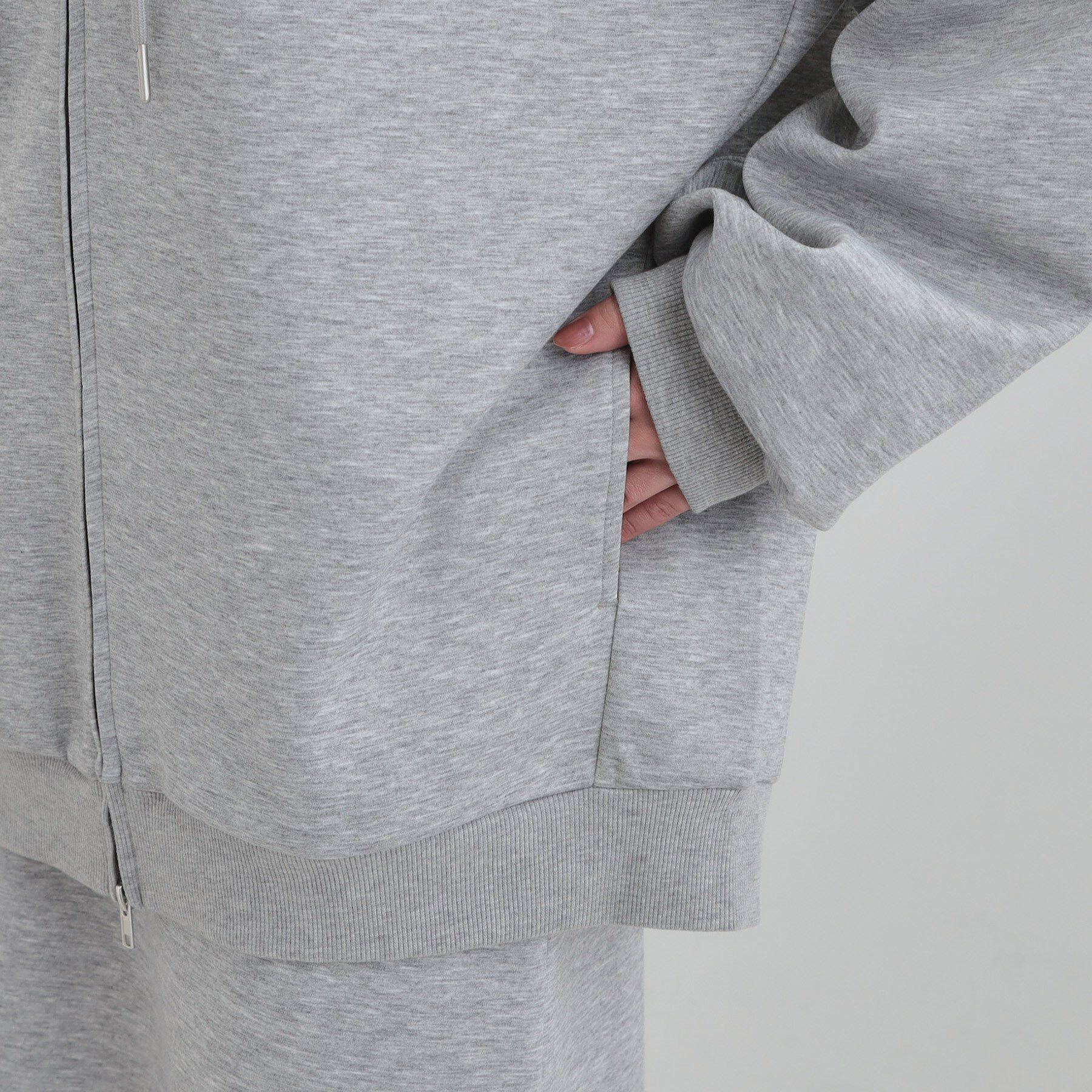 SHOO･LA･RUE「【セットアップ可/なめらかタッチ】オーバーサイズゆるパーカ」|パーカー|