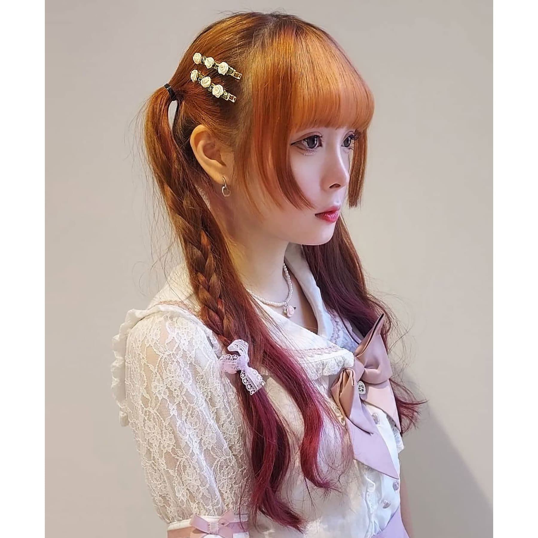 Grandedge「ガーリー系 フェミニン系 バラ クリップ」|その他|