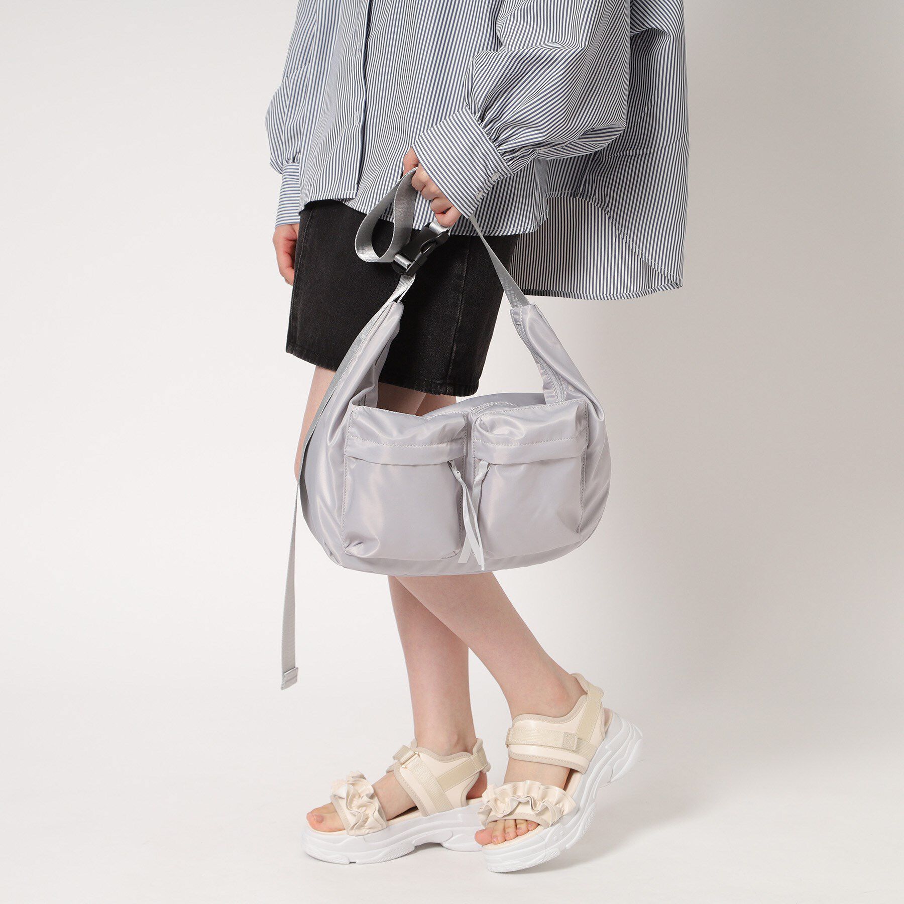 csT&P「厚底フリルスポサン」|サンダル|