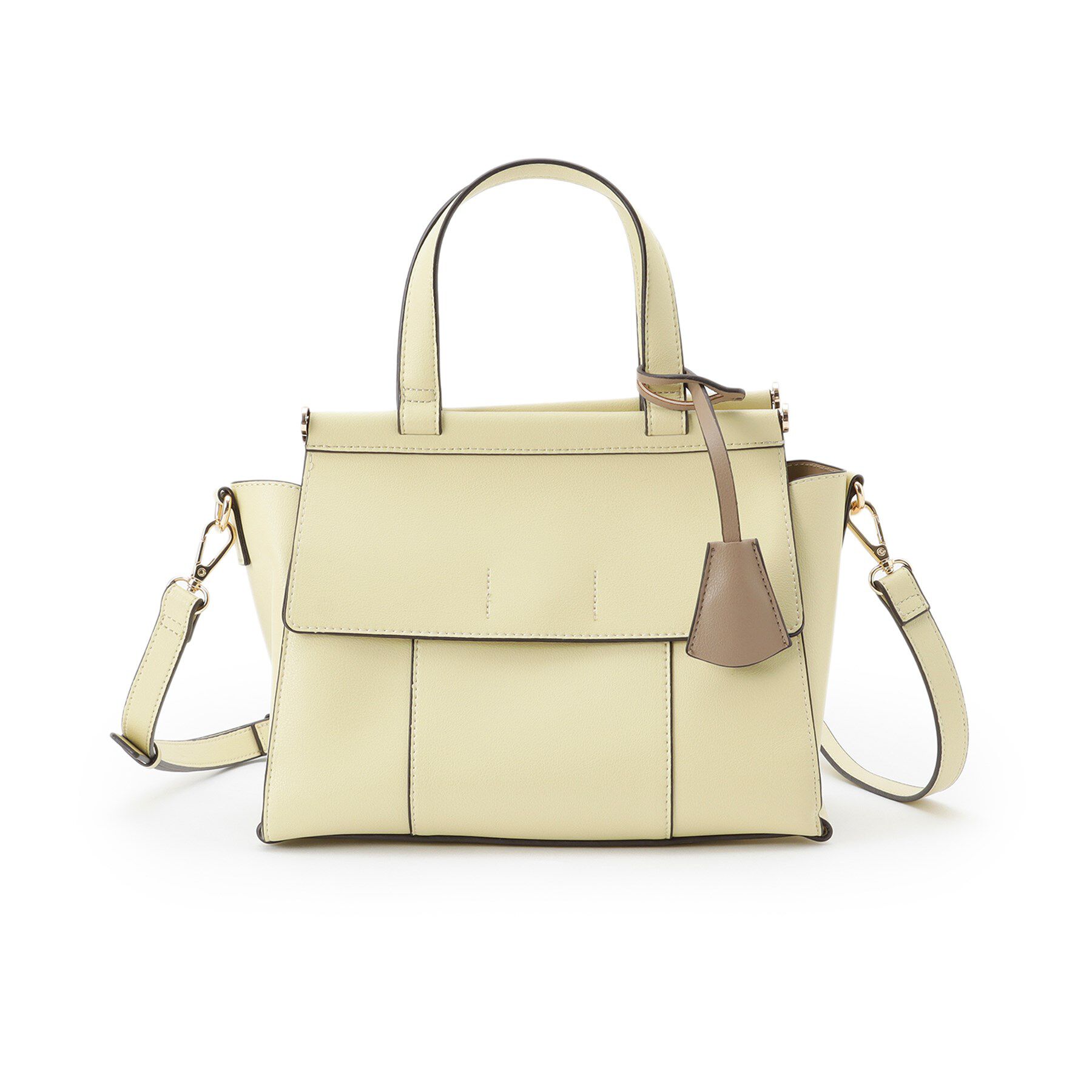 ESPERANZA「ダブルフラップ2WAYハンドバッグ」|ハンドバッグ|イエロー(032)