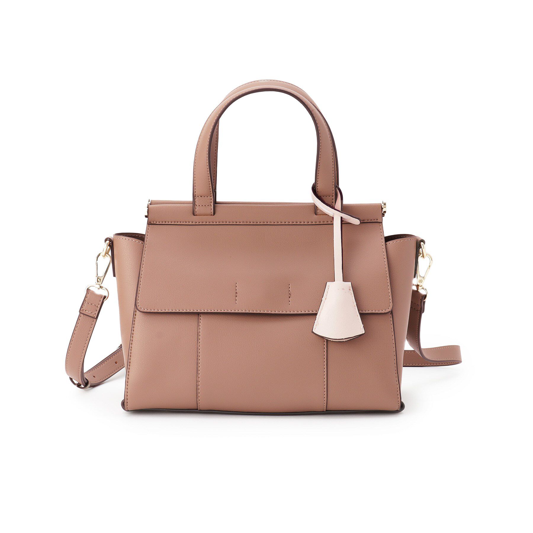 ESPERANZA「ダブルフラップ2WAYハンドバッグ」|ハンドバッグ|ブラウン(043)