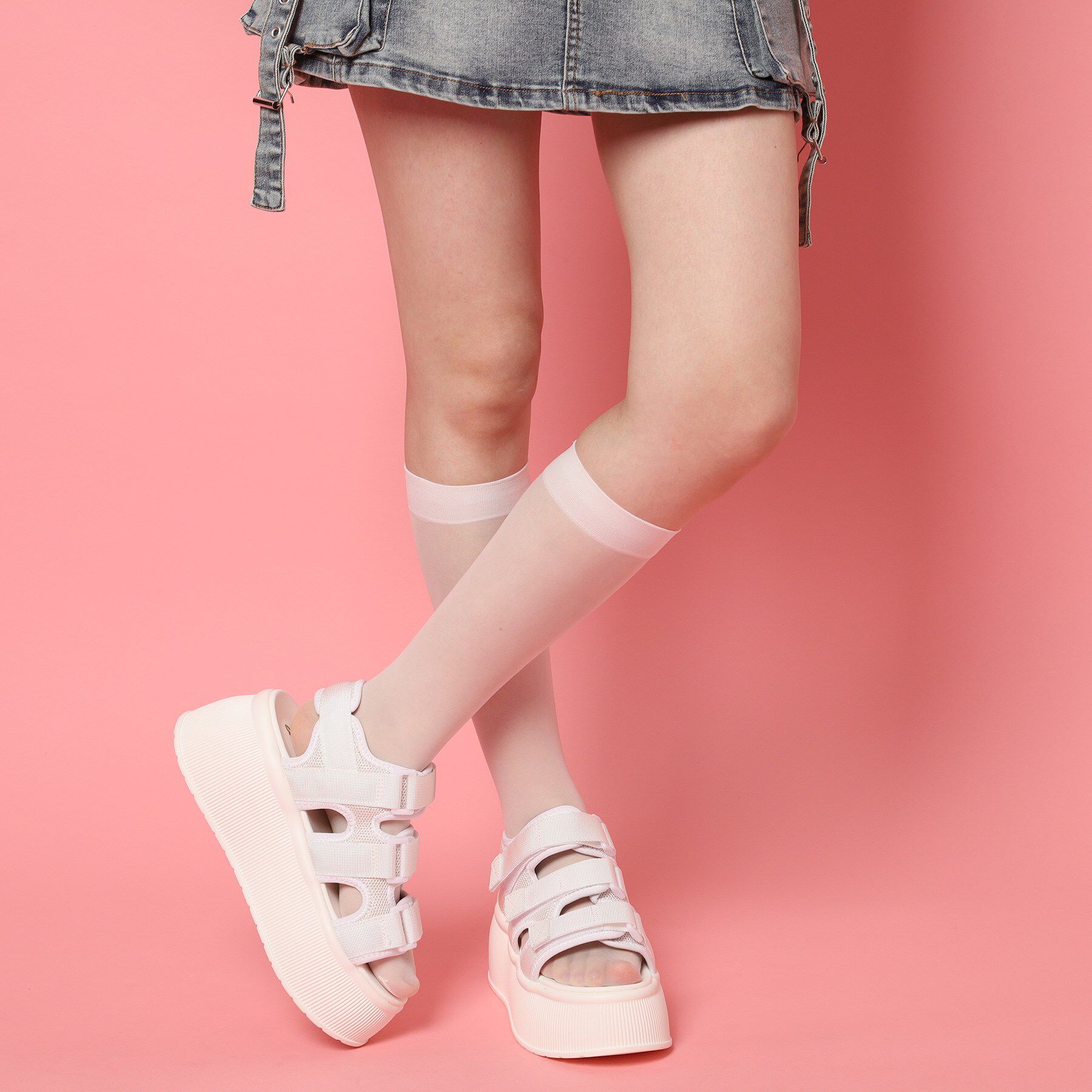 csT&P「厚底3本ベルトスポーツサンダル」|サンダル|