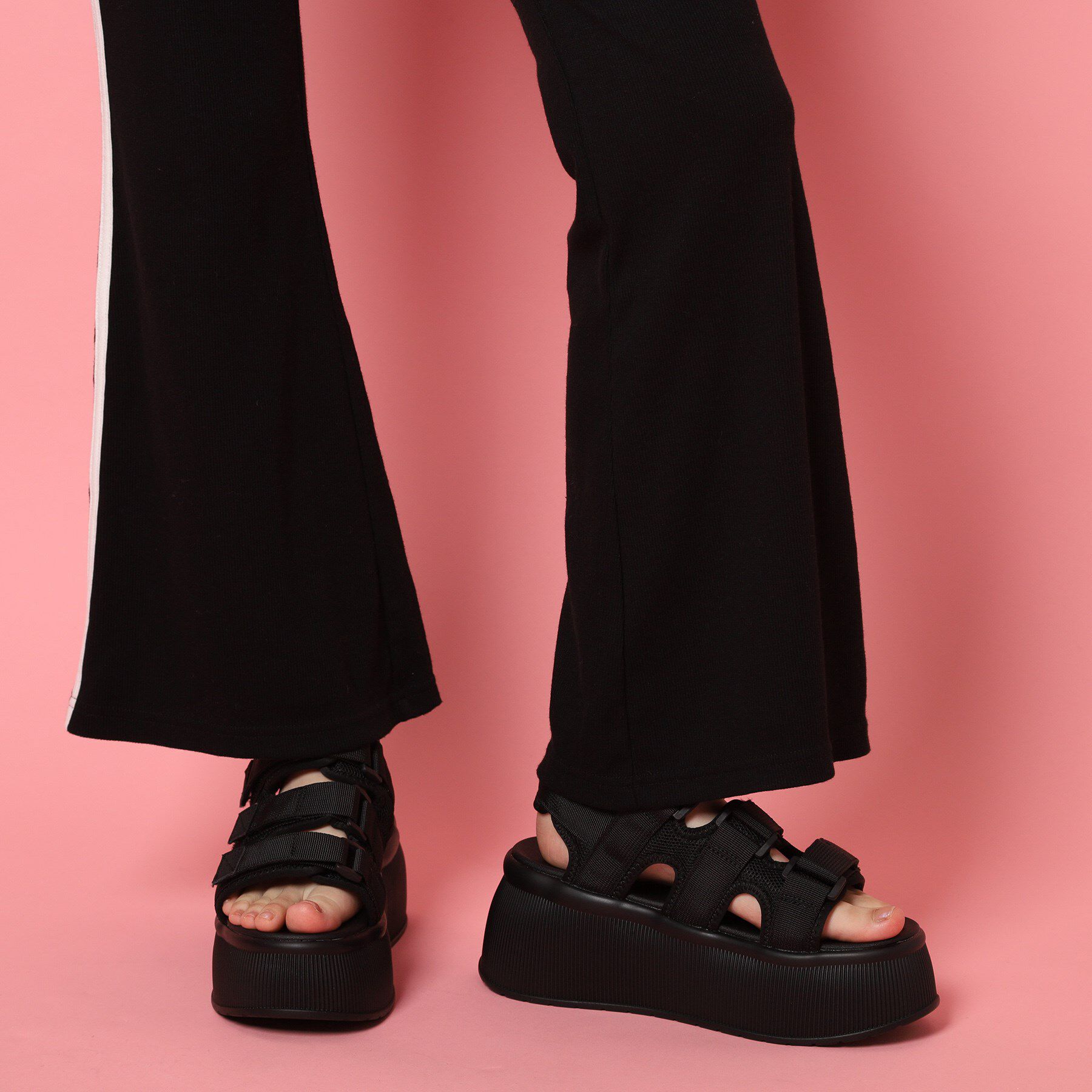 csT&P「厚底3本ベルトスポーツサンダル」|サンダル|