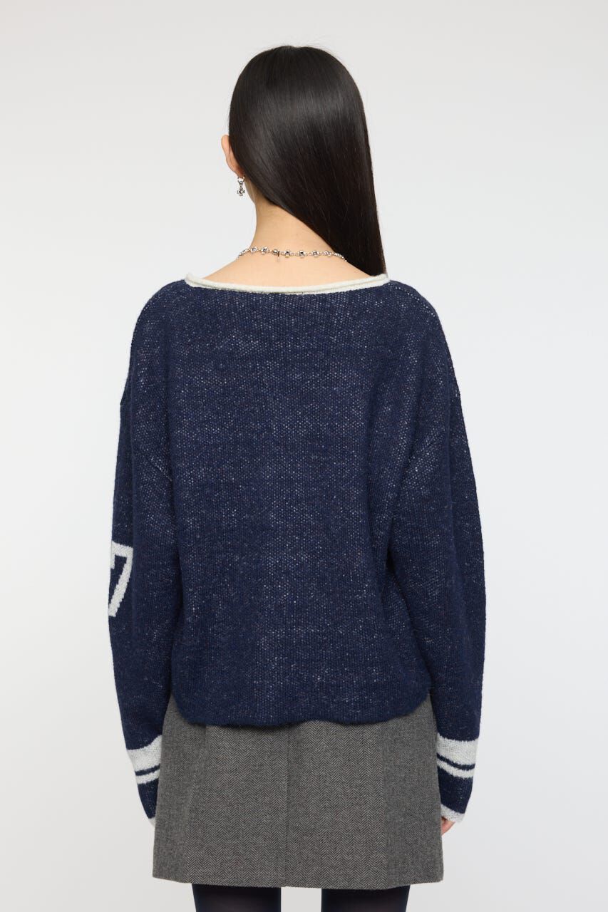 MOUSSY「SHAGGY NUMBERING セーター」|ニット・セーター|