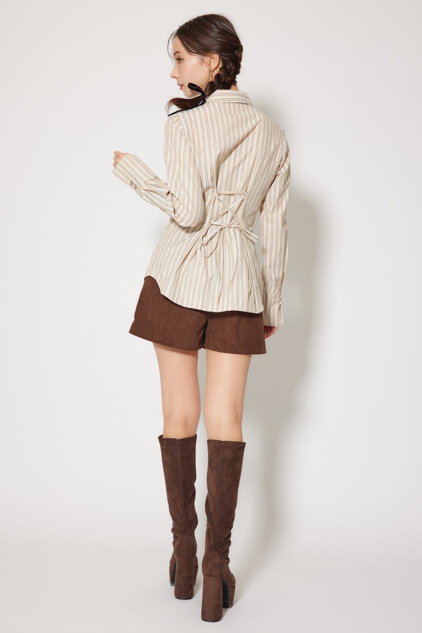 rienda「ウエストシェイプボウタイシャツ」|シャツ・ブラウス|