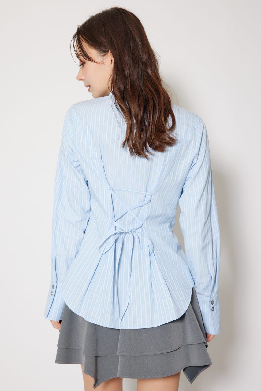 rienda「ウエストシェイプボウタイシャツ」|シャツ・ブラウス|