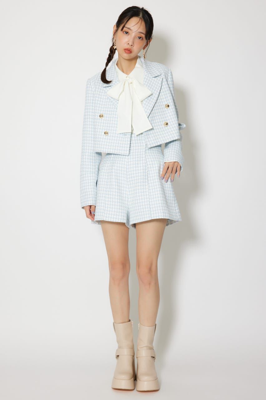 rienda「ハイウエストツイードショートパンツ」|その他|